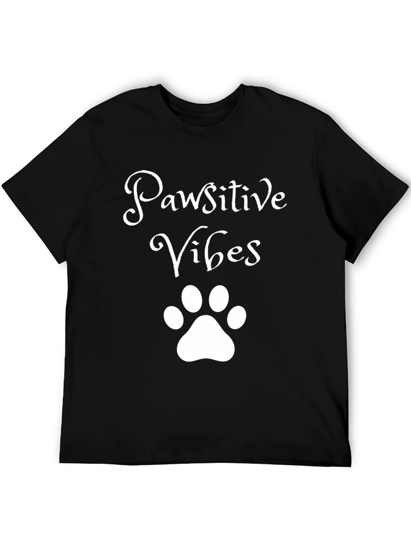 Pawsitive Vibes Black Graphic Tee