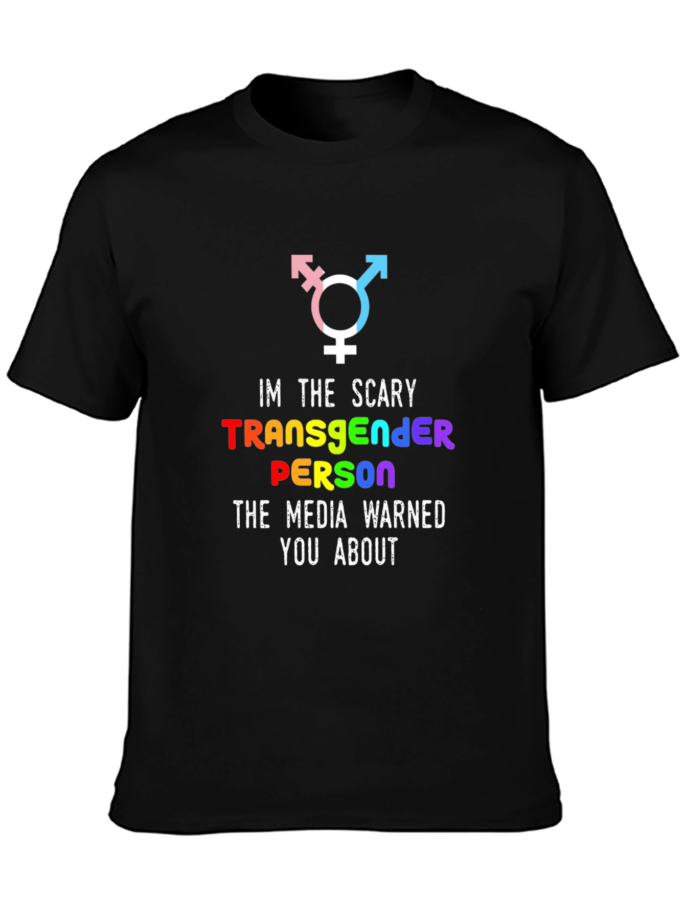 Scary Transgender Person Graphic T-Shirt