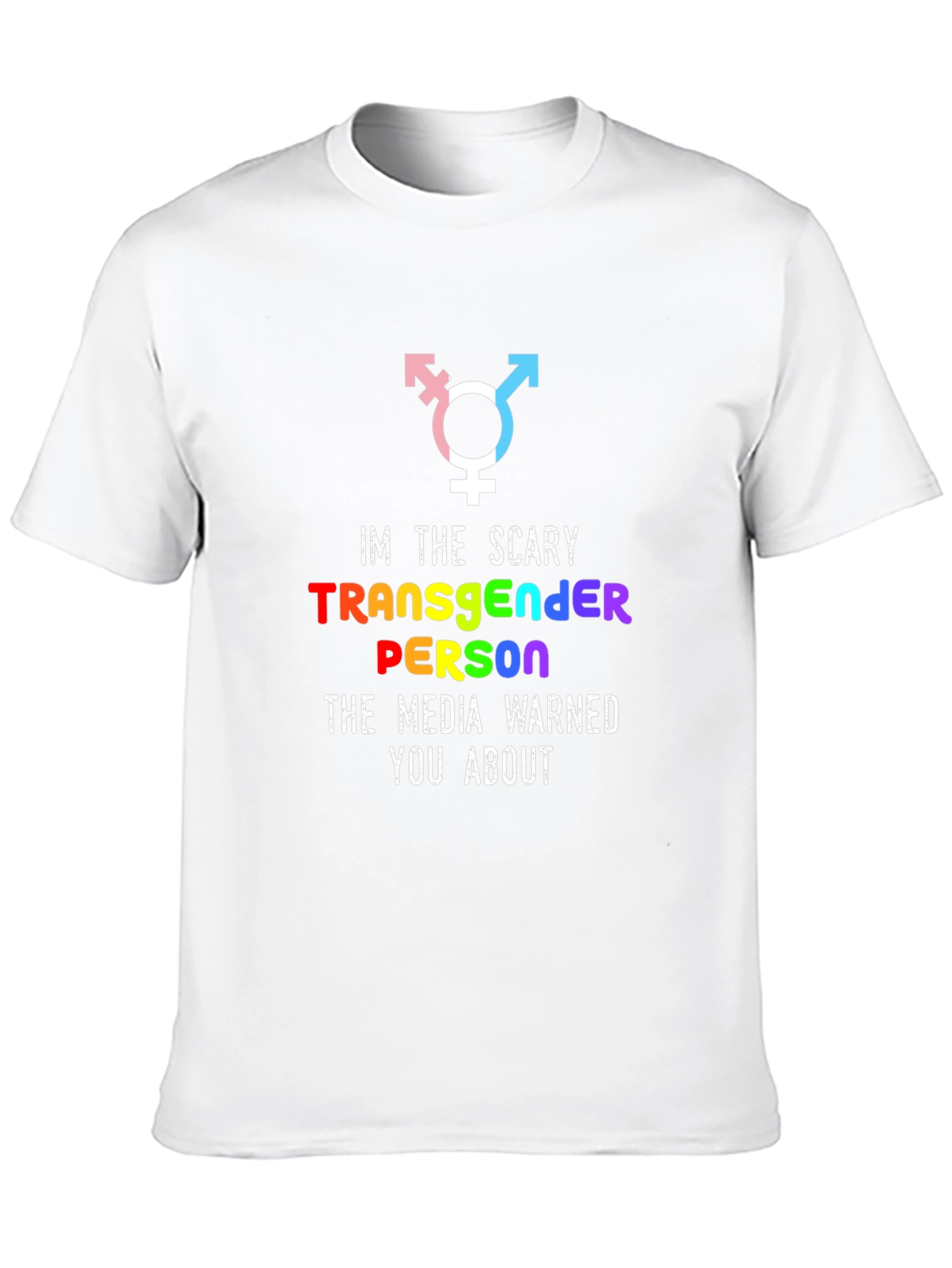 Scary Transgender Person Graphic T-Shirt