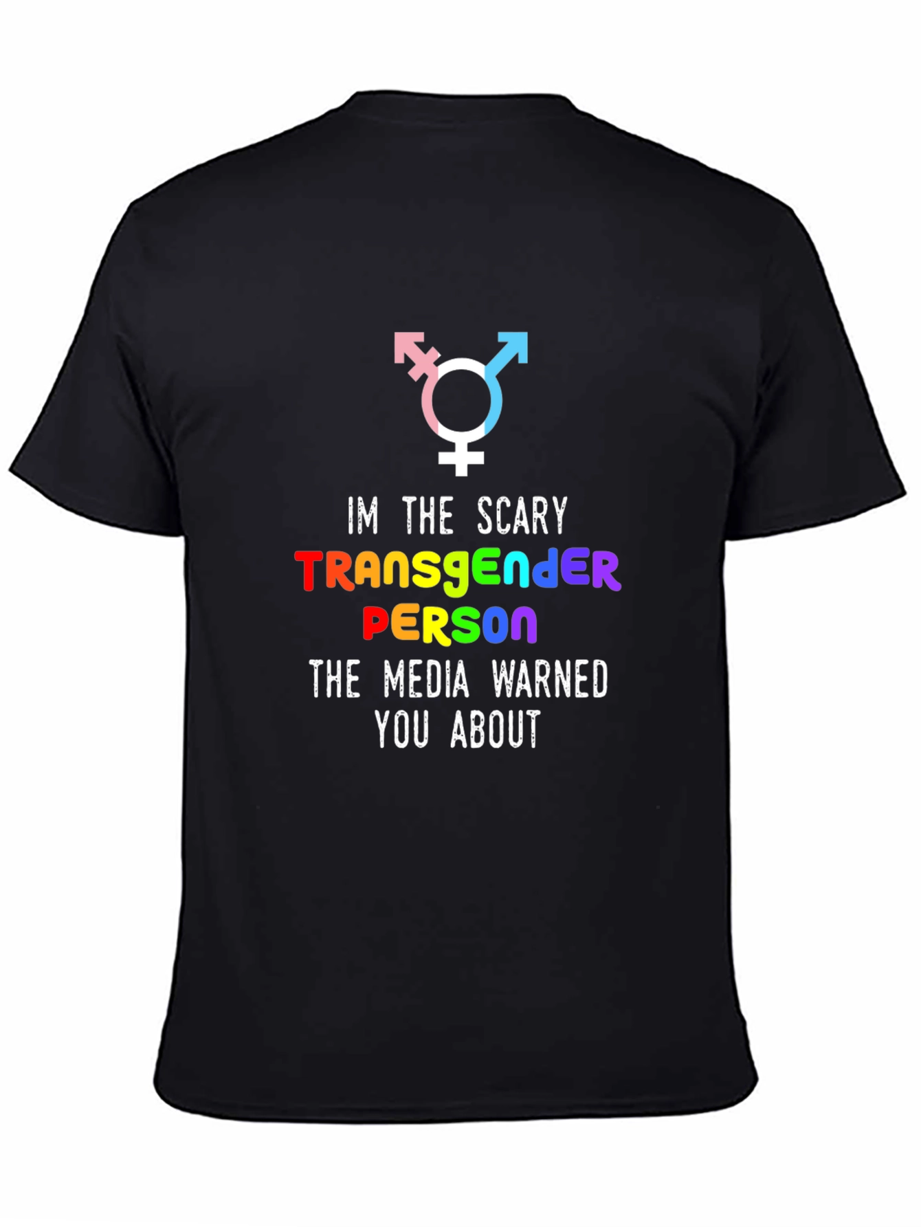 Scary Transgender Person Graphic T-Shirt