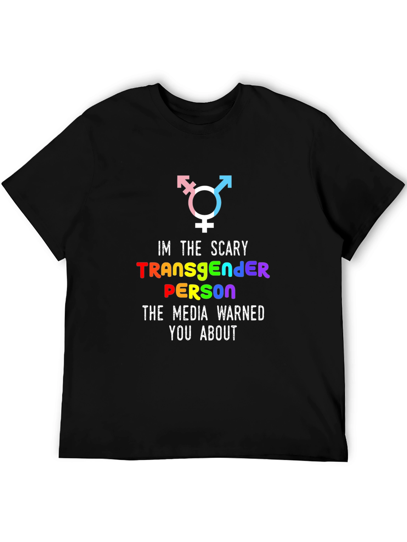 Scary Transgender Person Graphic T-Shirt