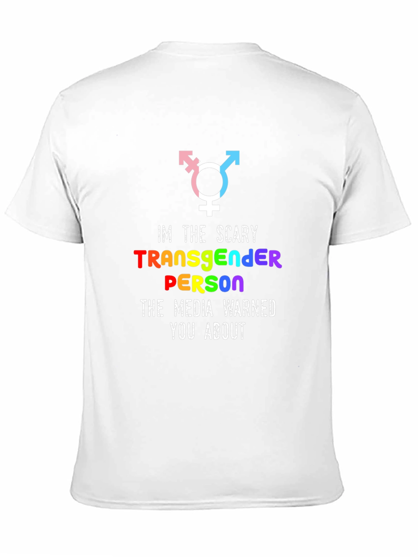 Scary Transgender Person Graphic T-Shirt