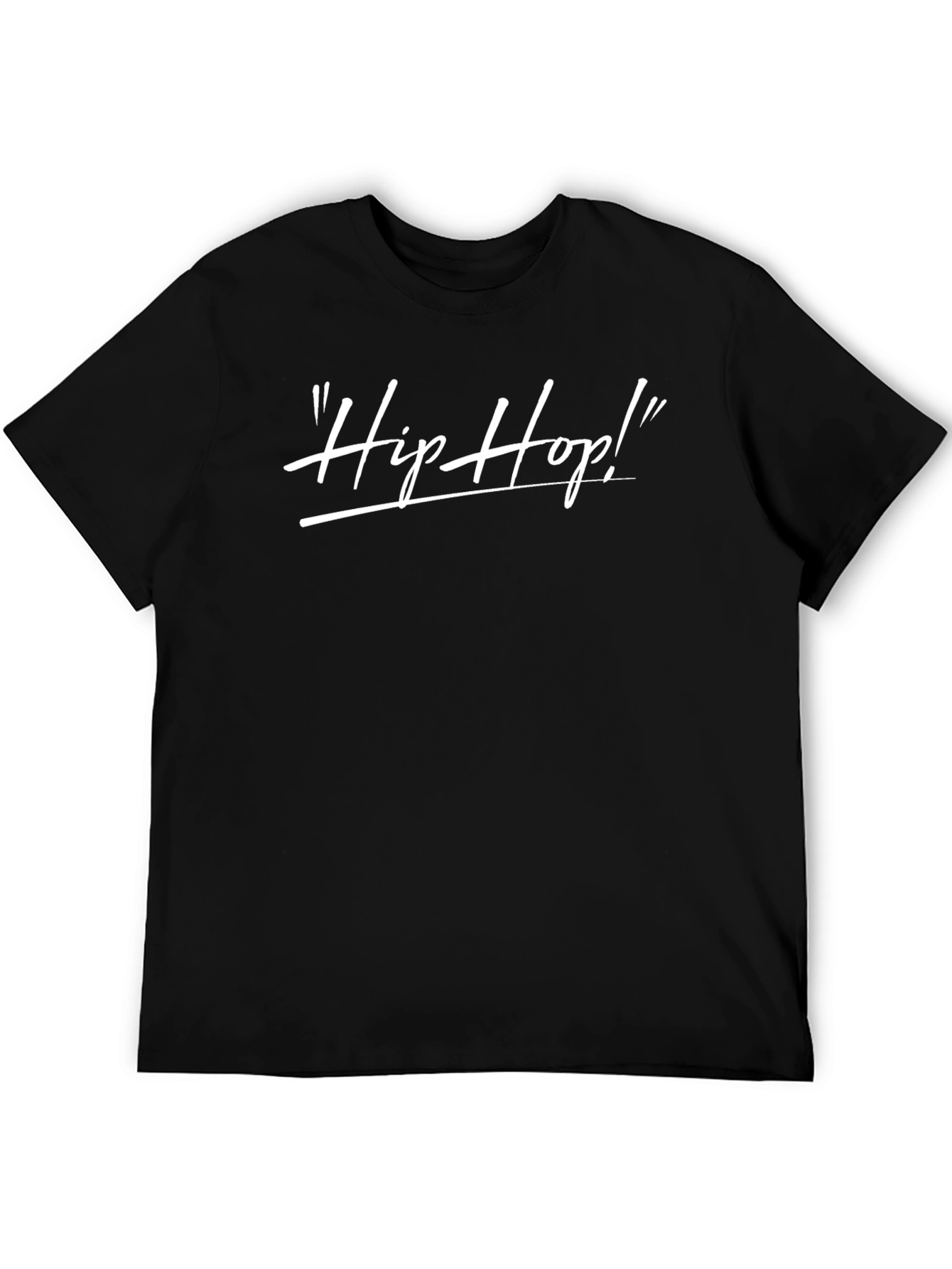 Hip Hop Graphic Black T-Shirt