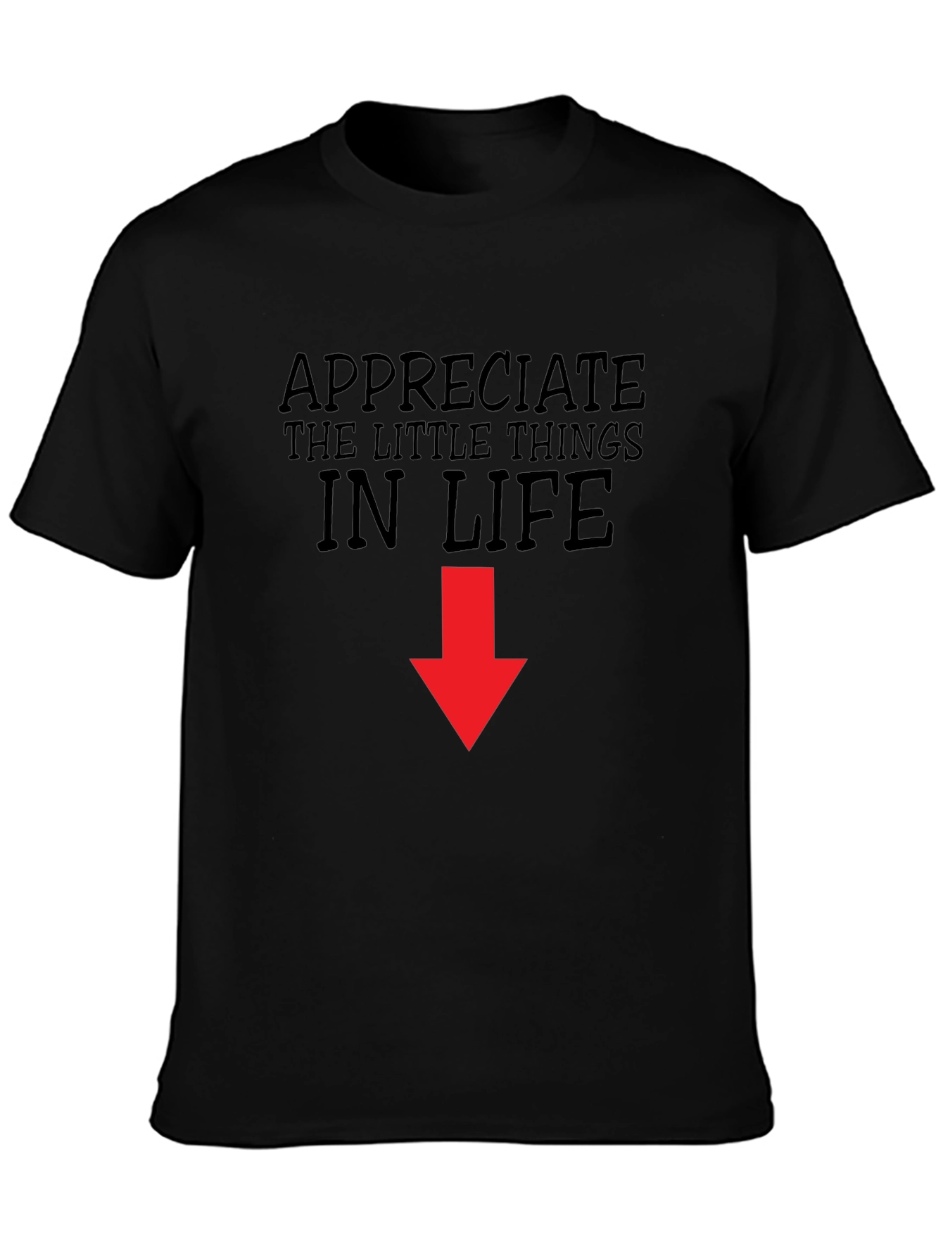 Appreciate the Little Things Black T-Shirt