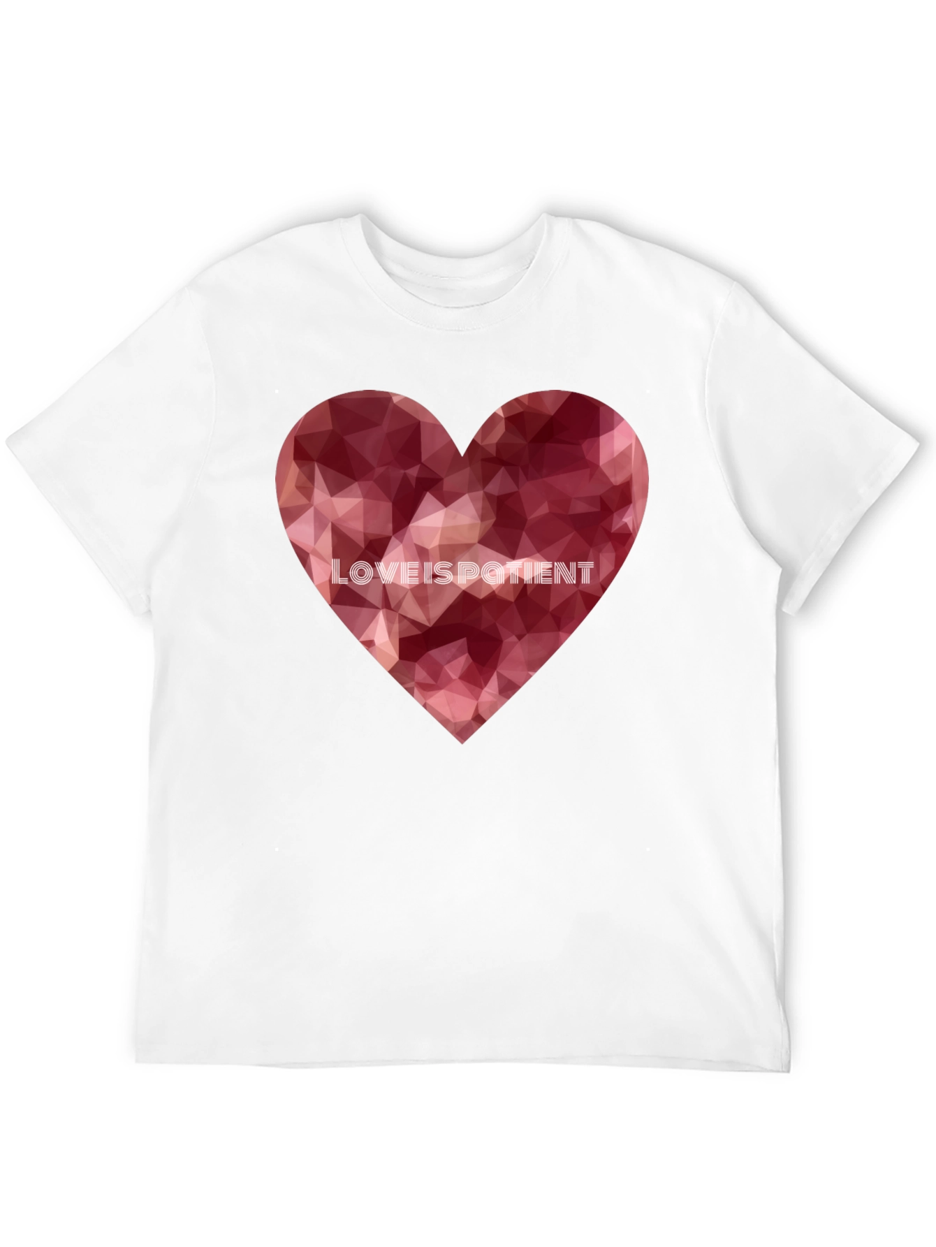 Love Is Patient Heart Graphic Tee - Black