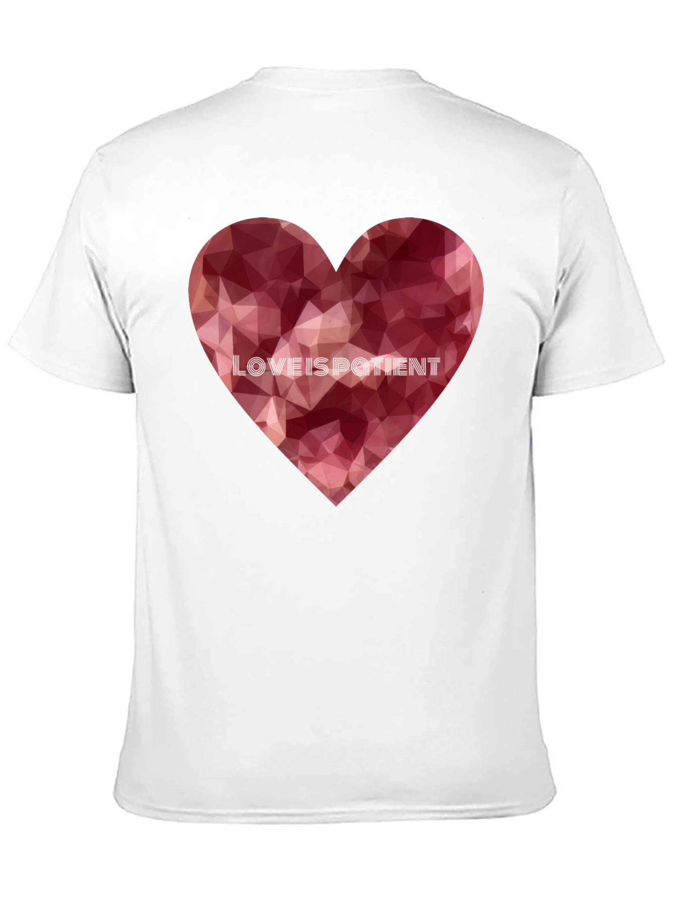Love Is Patient Heart Graphic Tee - Black