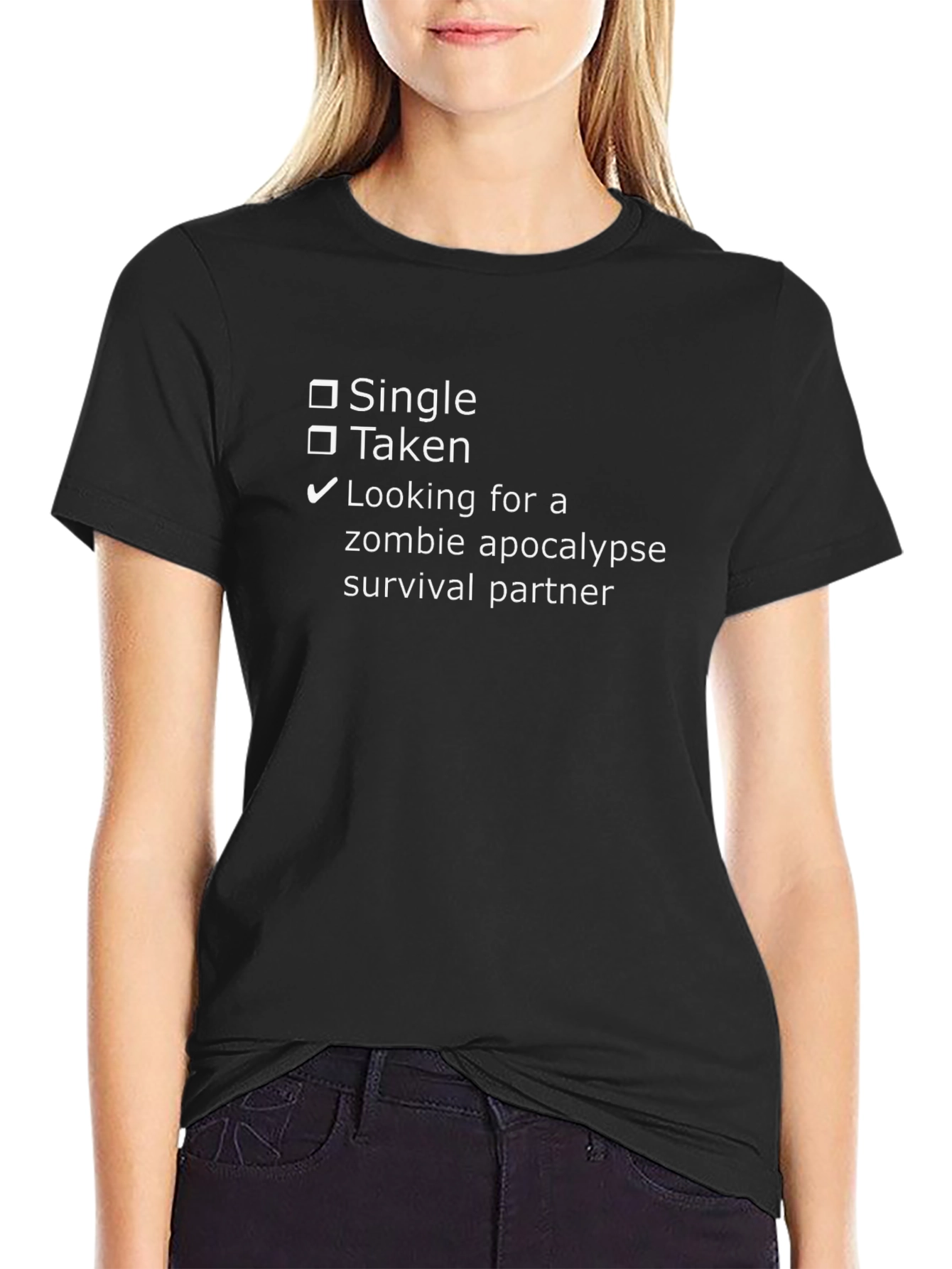 Zombie Apocalypse Survival Partner T-Shirt - Black