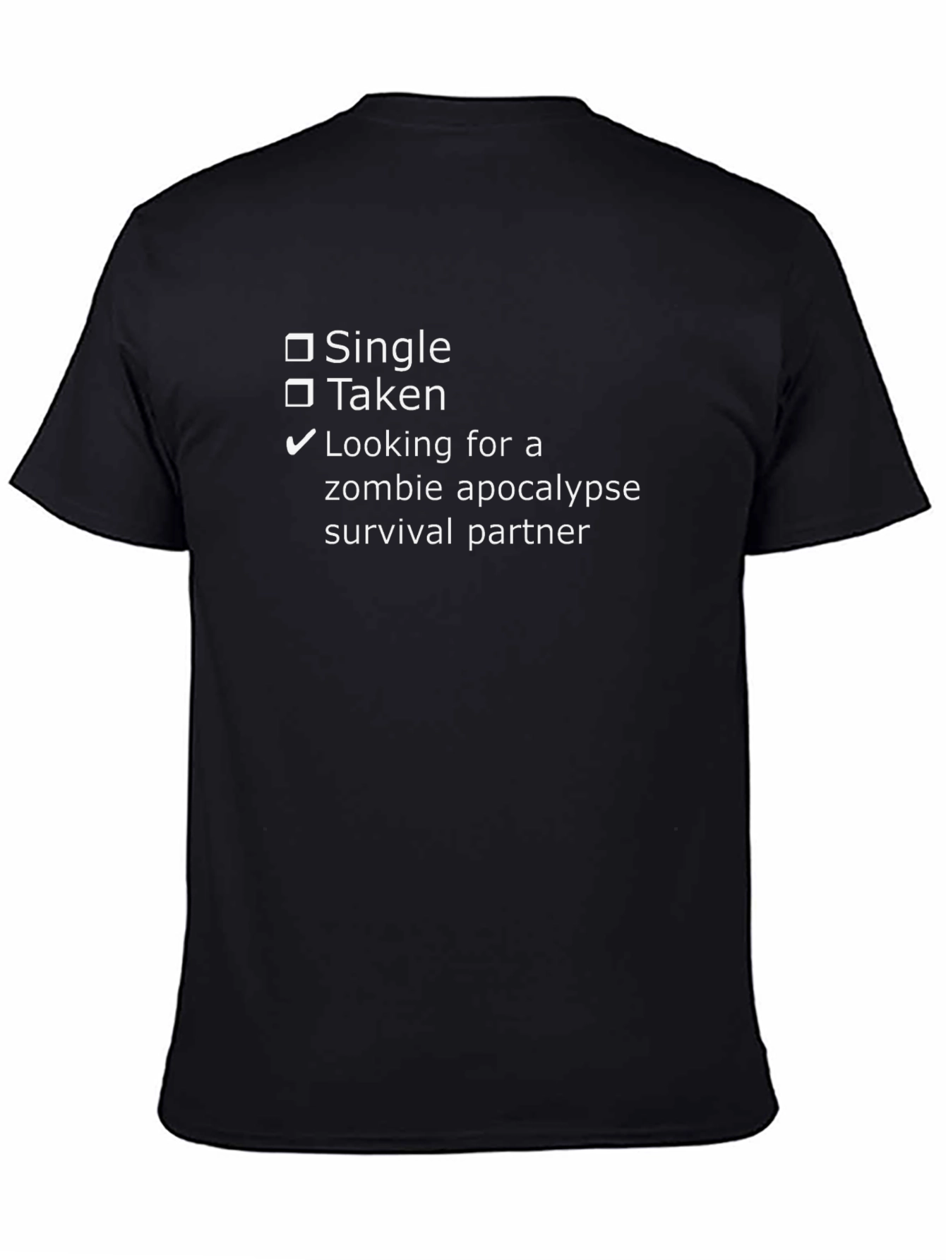 Zombie Apocalypse Survival Partner T-Shirt - Black