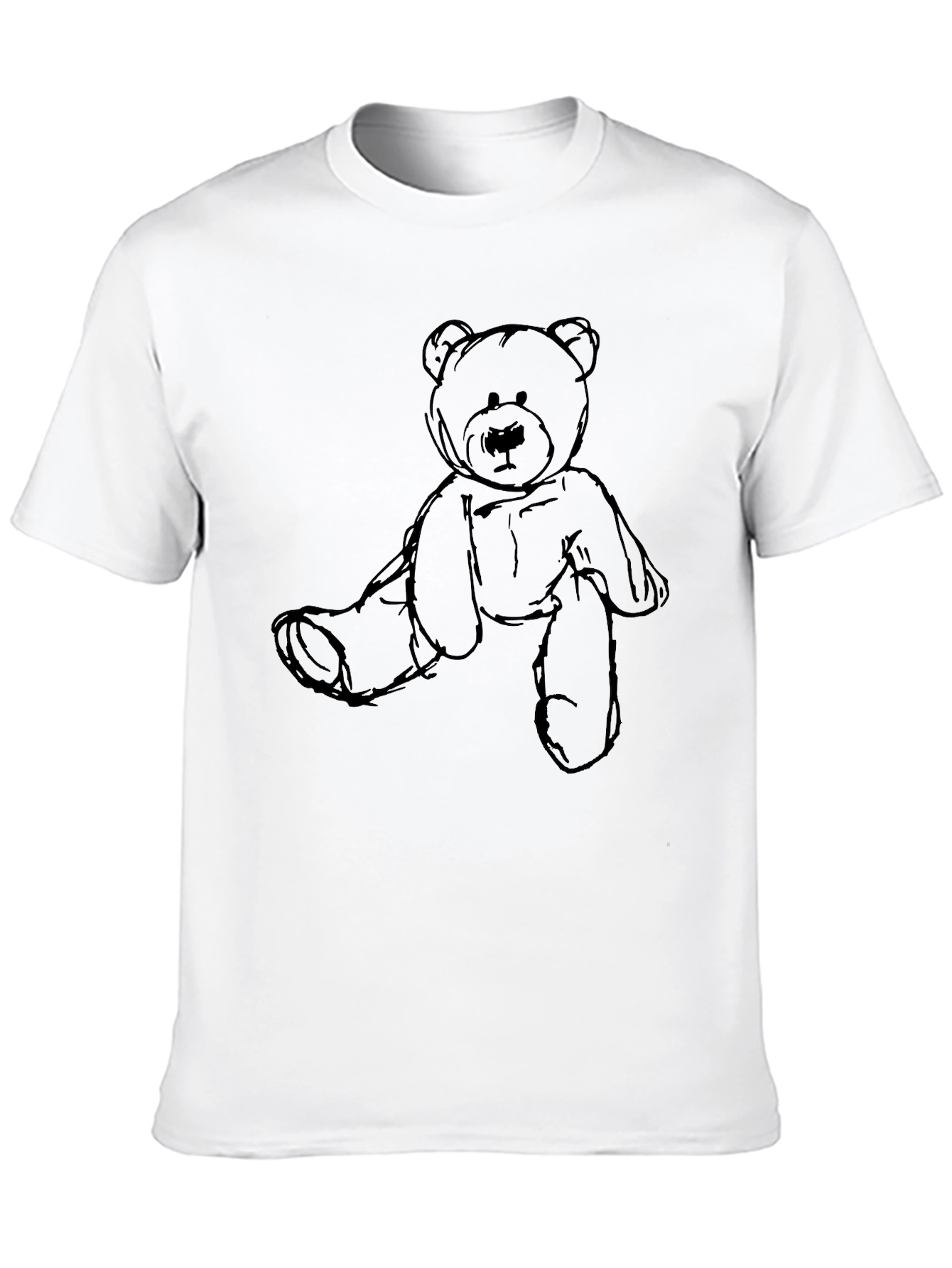 Black Teddy Bear Graphic Tee