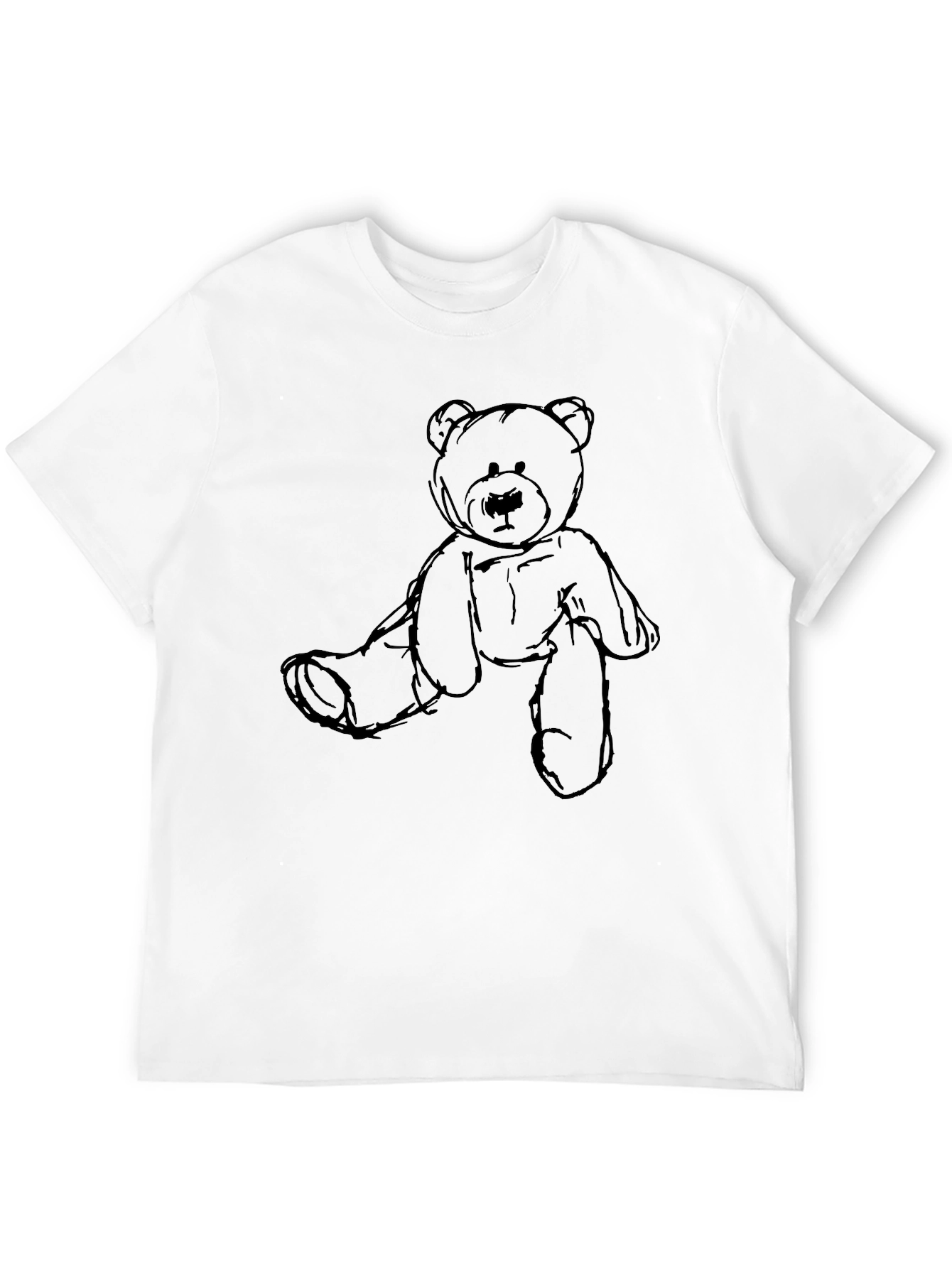 Black Teddy Bear Graphic Tee