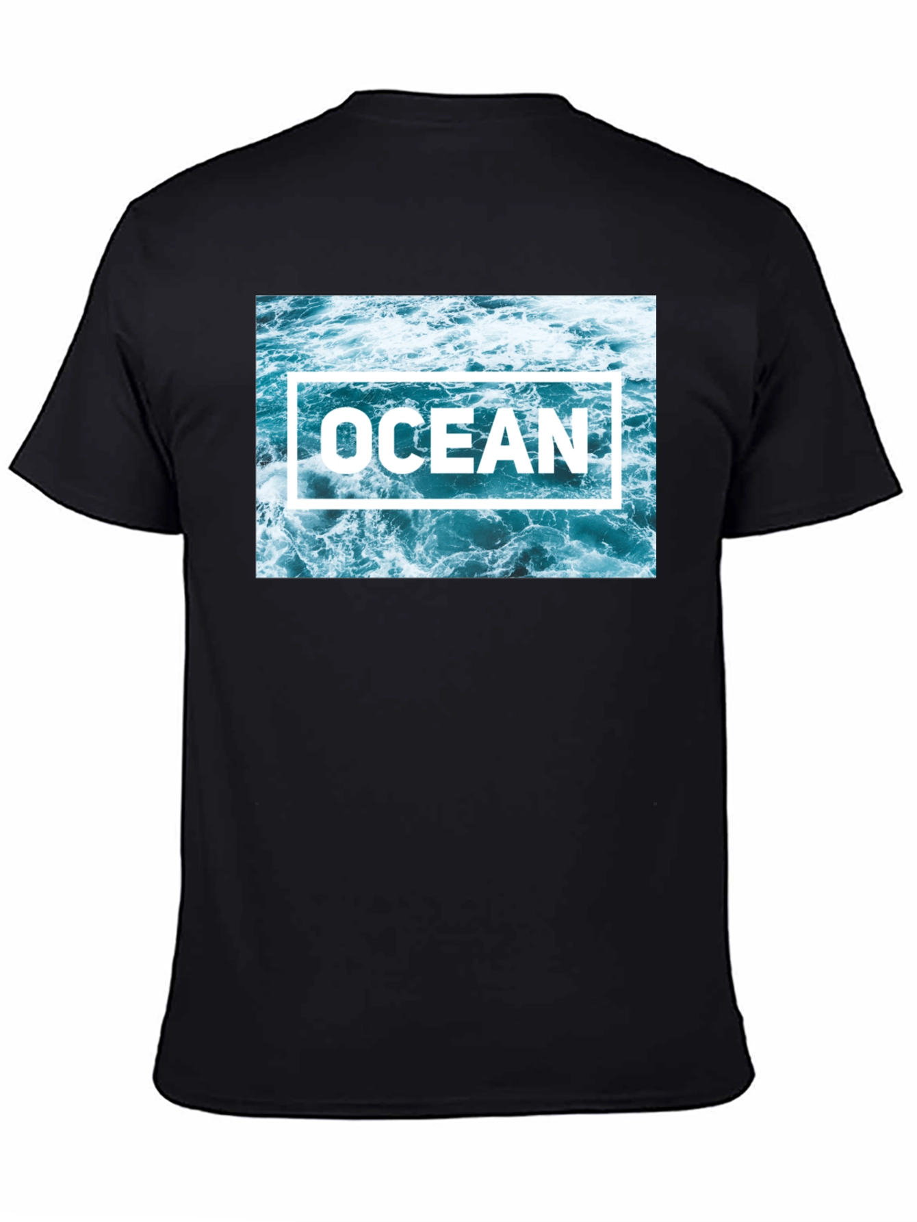 Ocean Waves Graphic Tee - Black