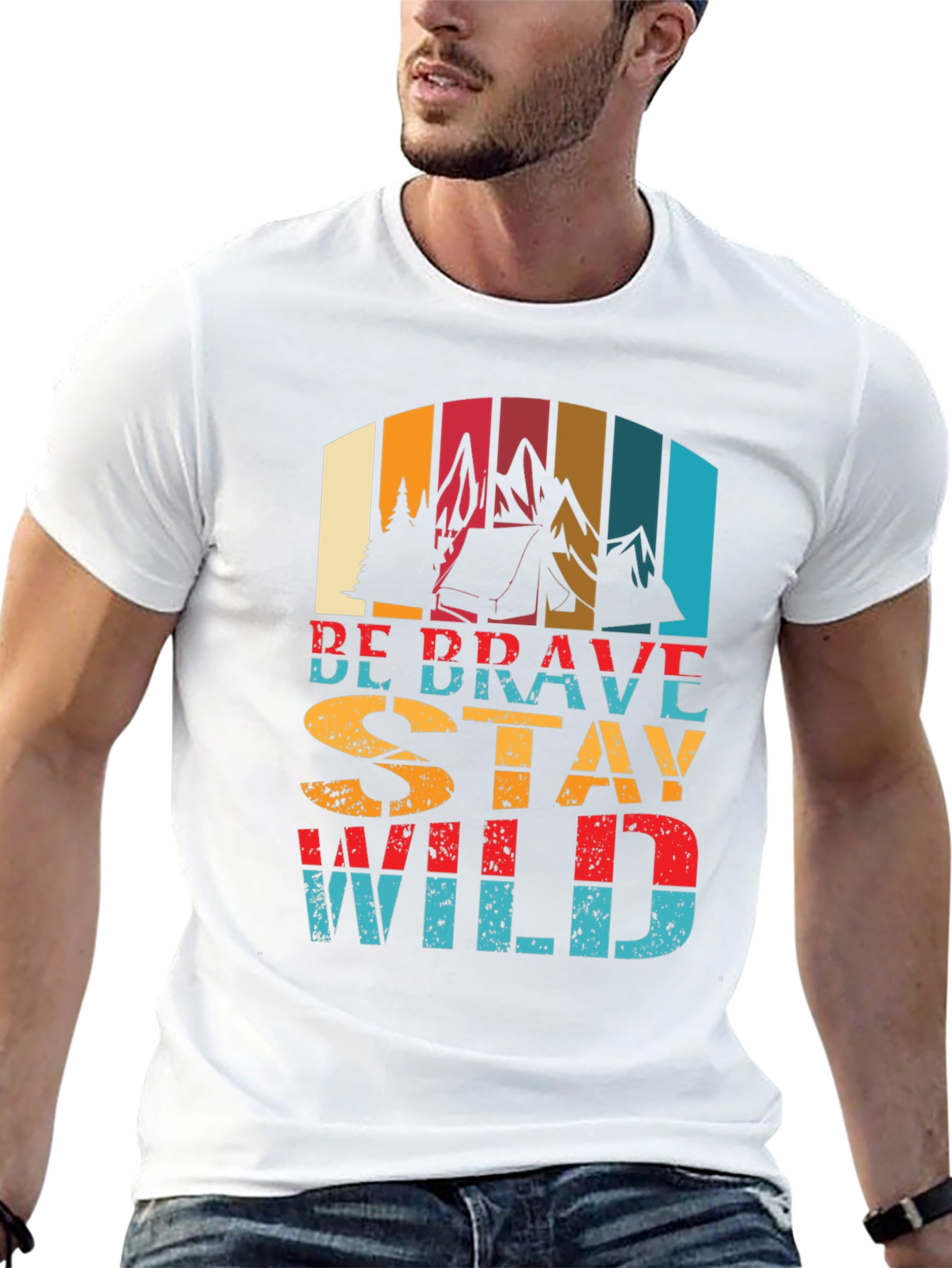Be Brave Stay Wild Graphic T-Shirt