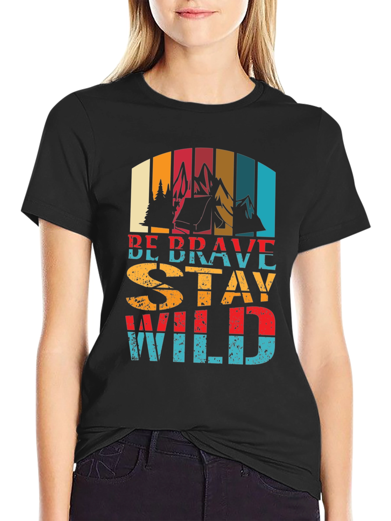 Be Brave Stay Wild Graphic T-Shirt