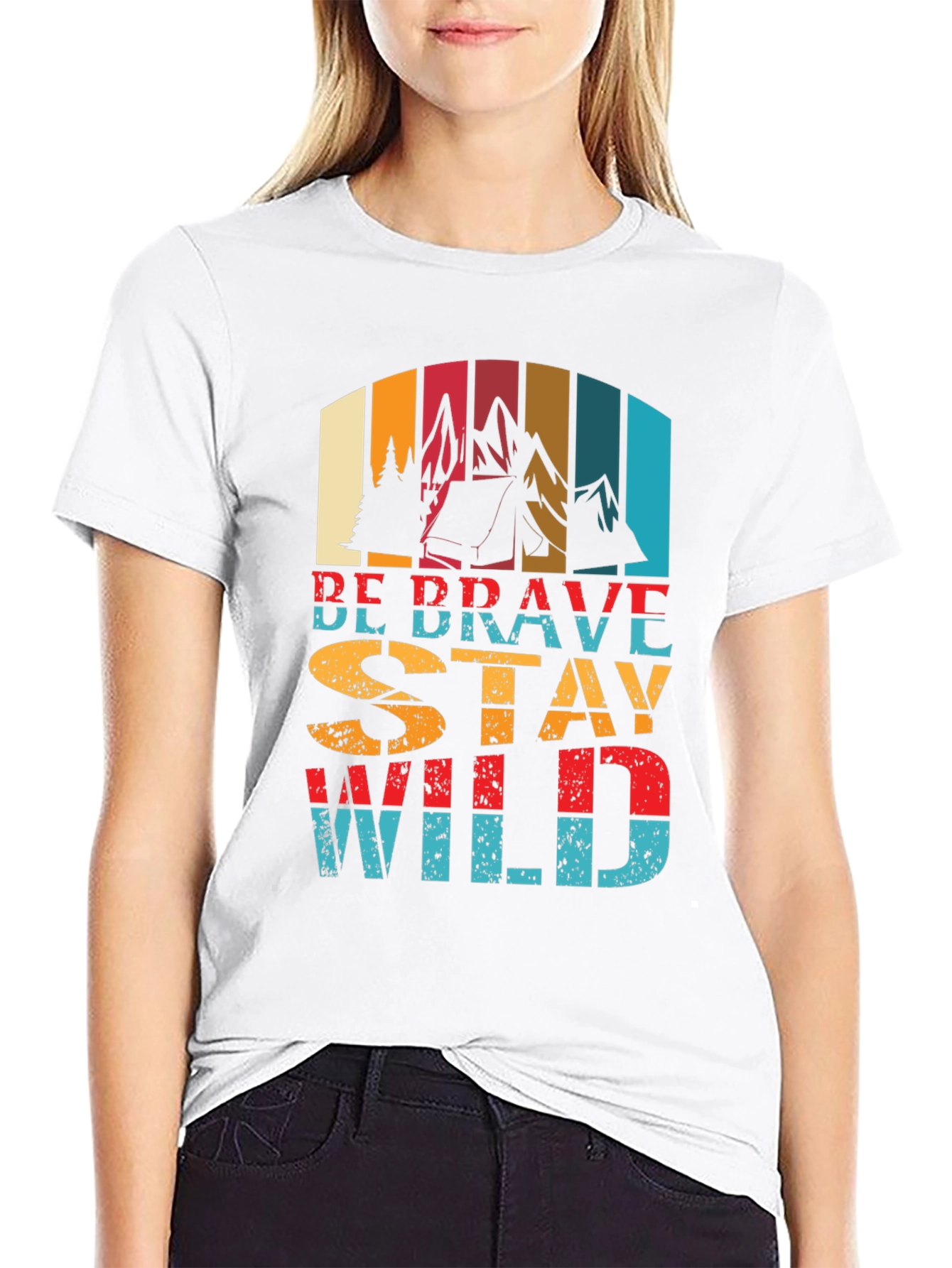 Be Brave Stay Wild Graphic T-Shirt
