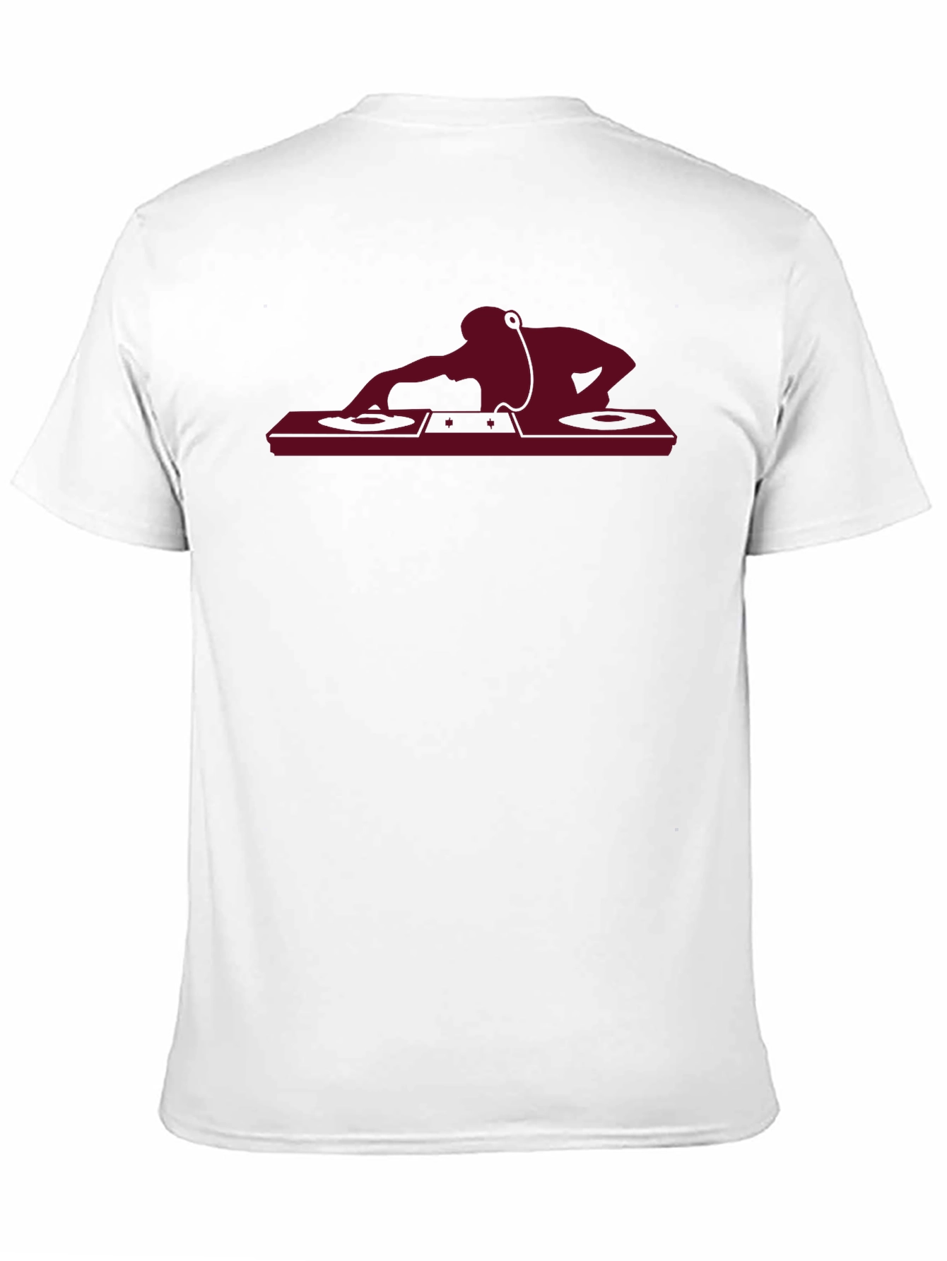 DJ Silhouette Graphic Tee - Black Cotton T-Shirt