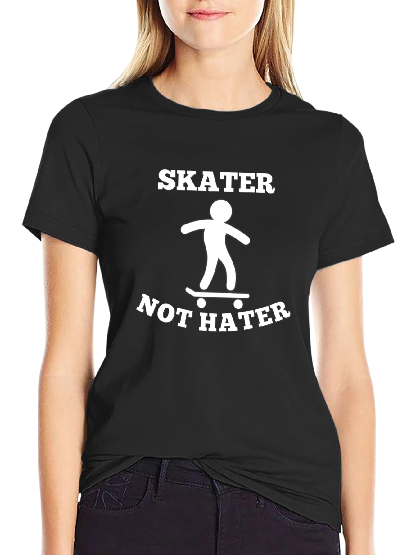 Skater Not Hater Graphic T-Shirt
