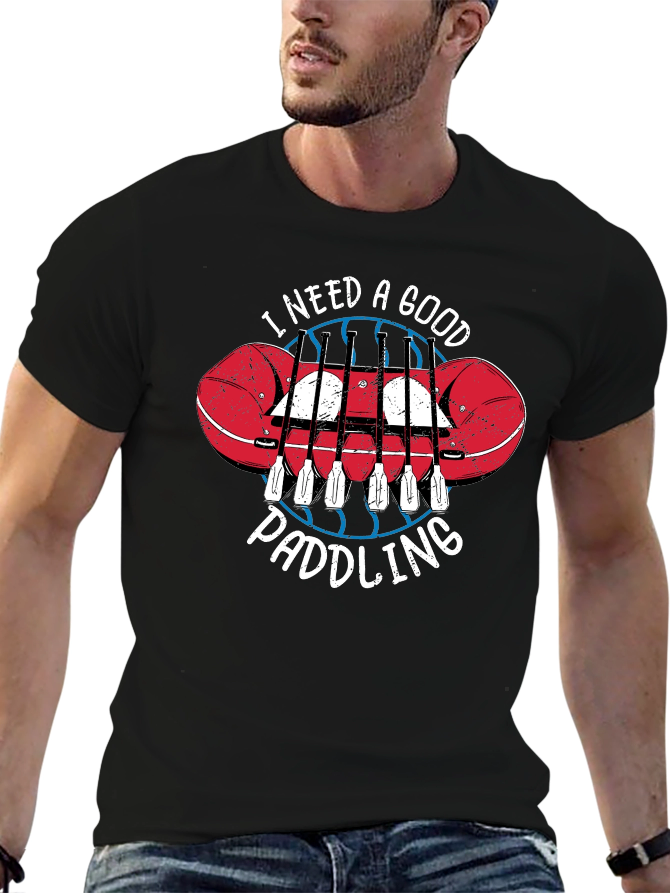Funny Paddling Rafting T-Shirt for Outdoor Adventures