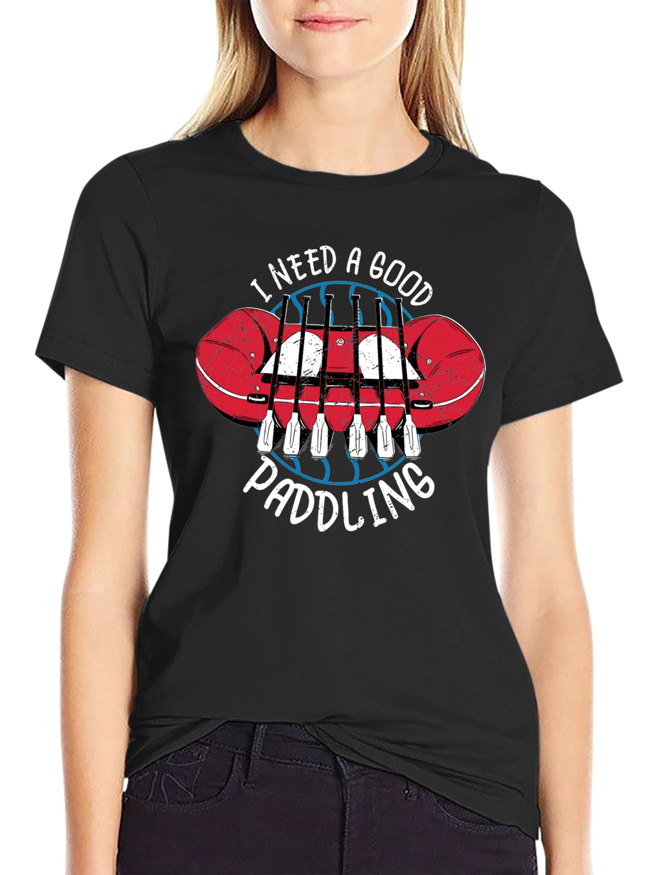 Funny Paddling Rafting T-Shirt for Outdoor Adventures
