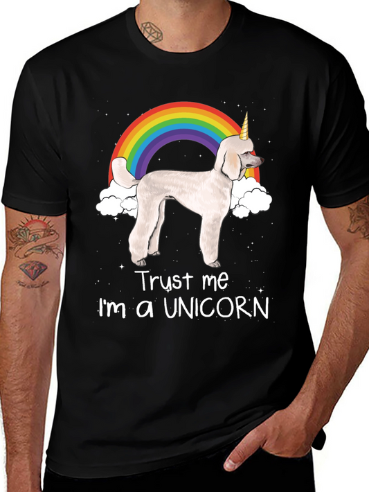 Unicorn Poodle Graphic T-Shirt