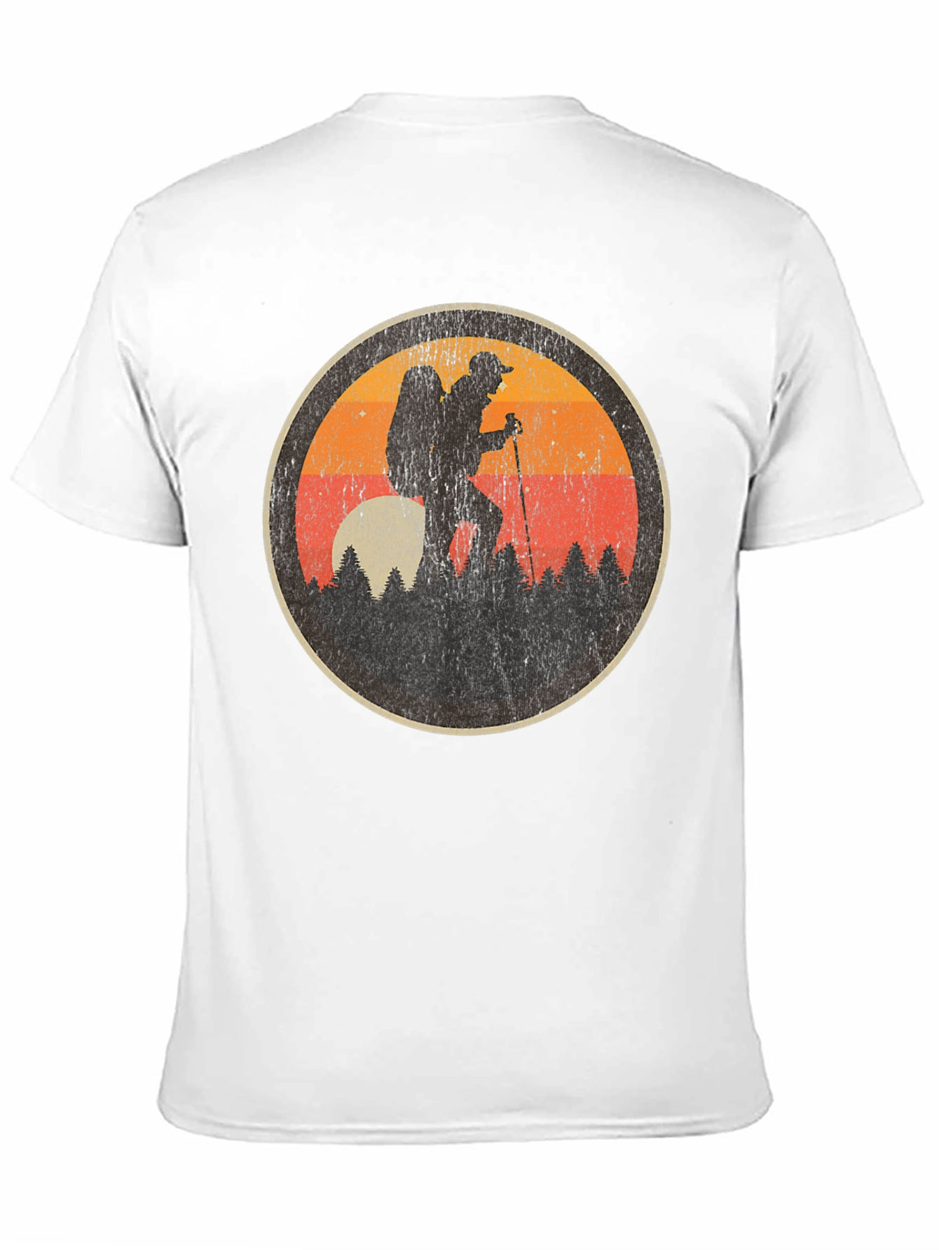 Retro Hiker Graphic Tee - Black Hiking Shirt
