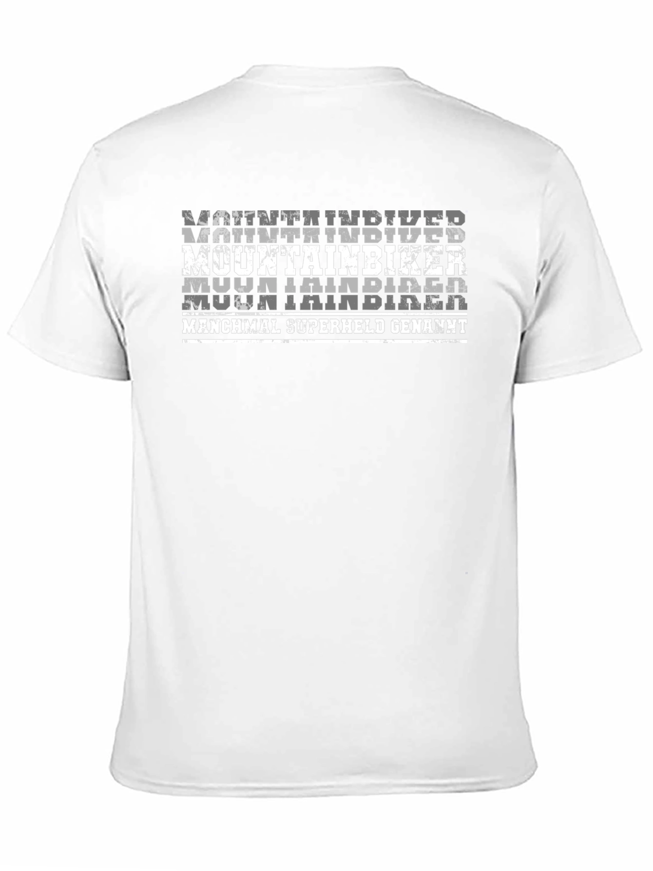 Mountain Biker T-Shirt - Superheld German Text