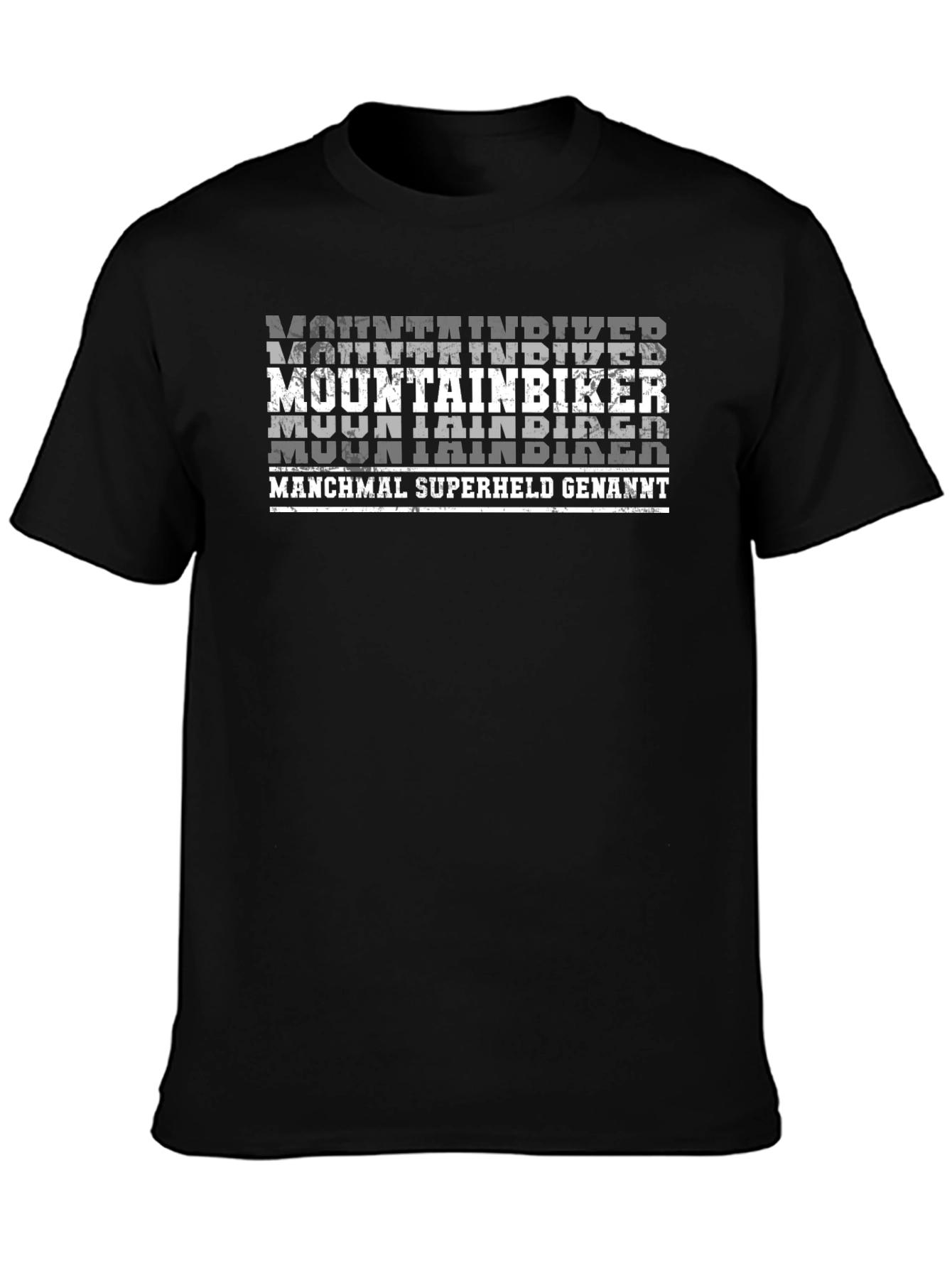 Mountain Biker T-Shirt - Superheld German Text