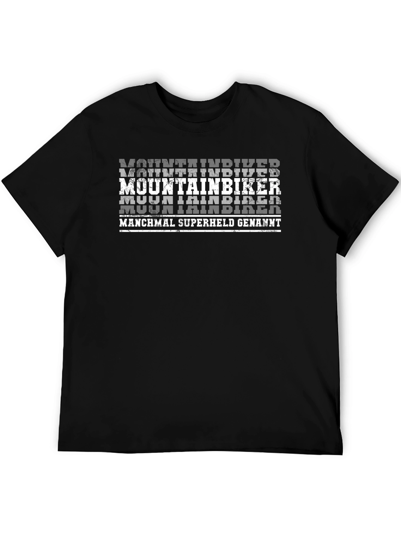 Mountain Biker T-Shirt - Superheld German Text