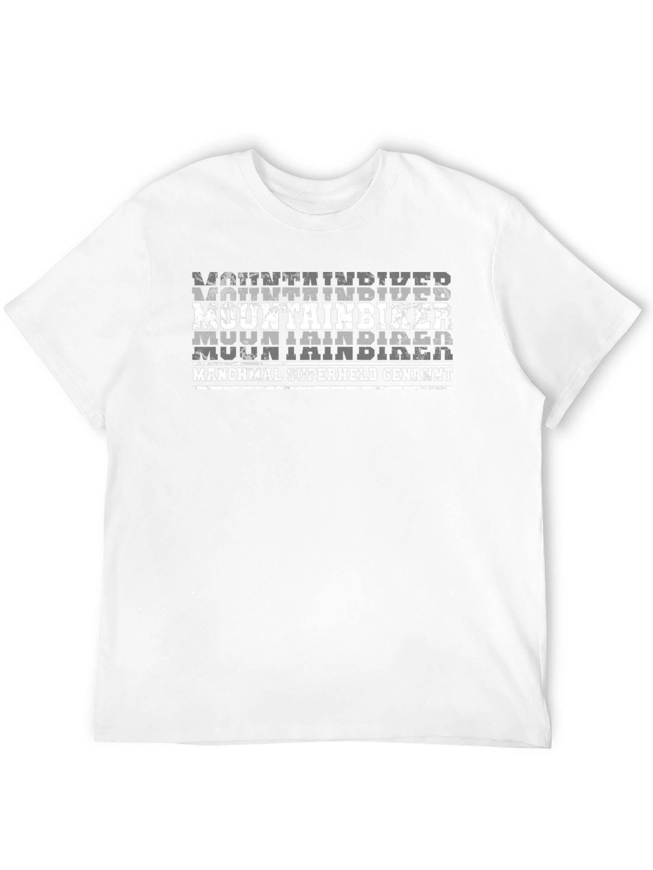 Mountain Biker T-Shirt - Superheld German Text