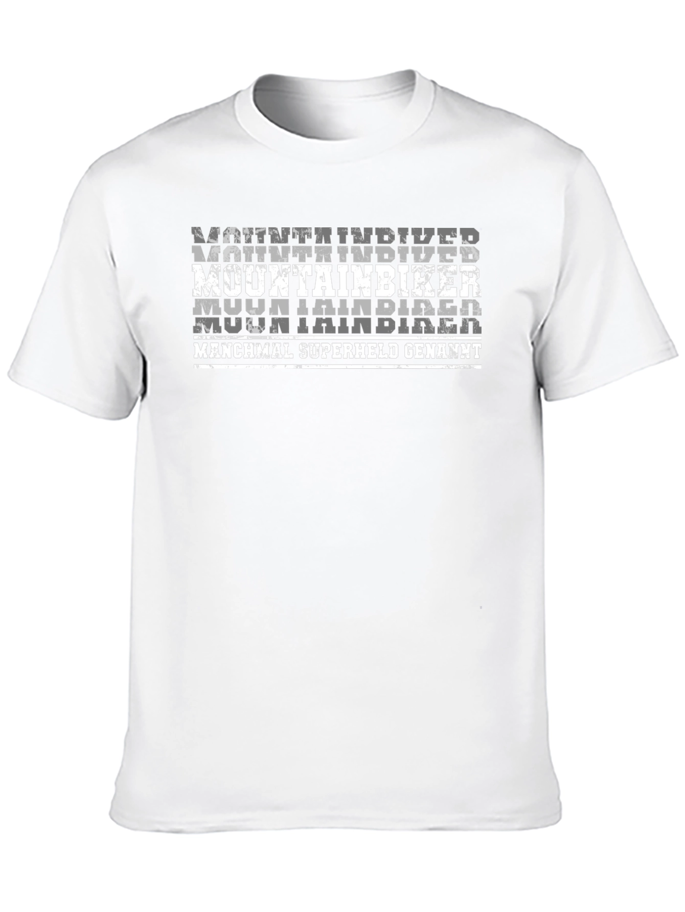 Mountain Biker T-Shirt - Superheld German Text
