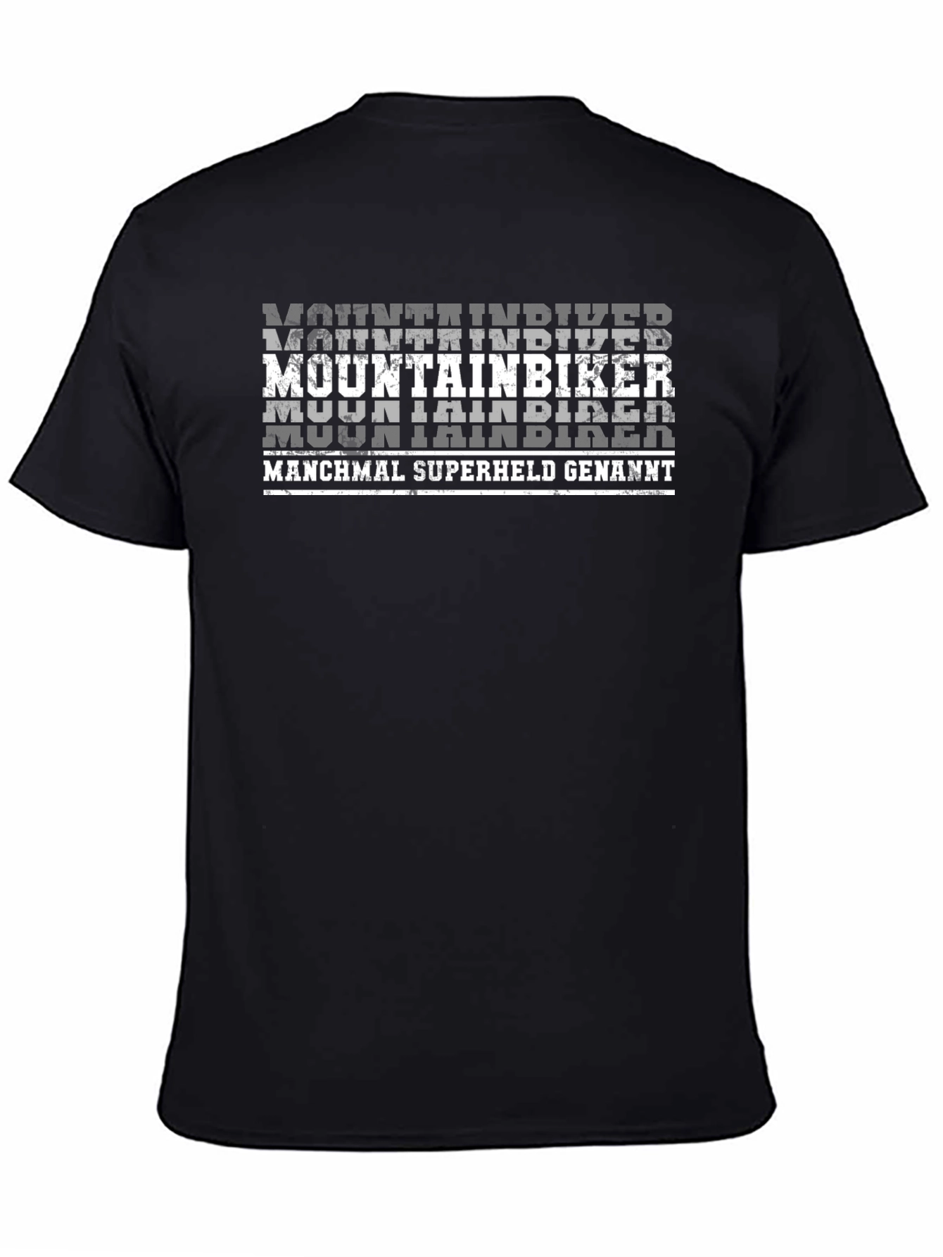 Mountain Biker T-Shirt - Superheld German Text