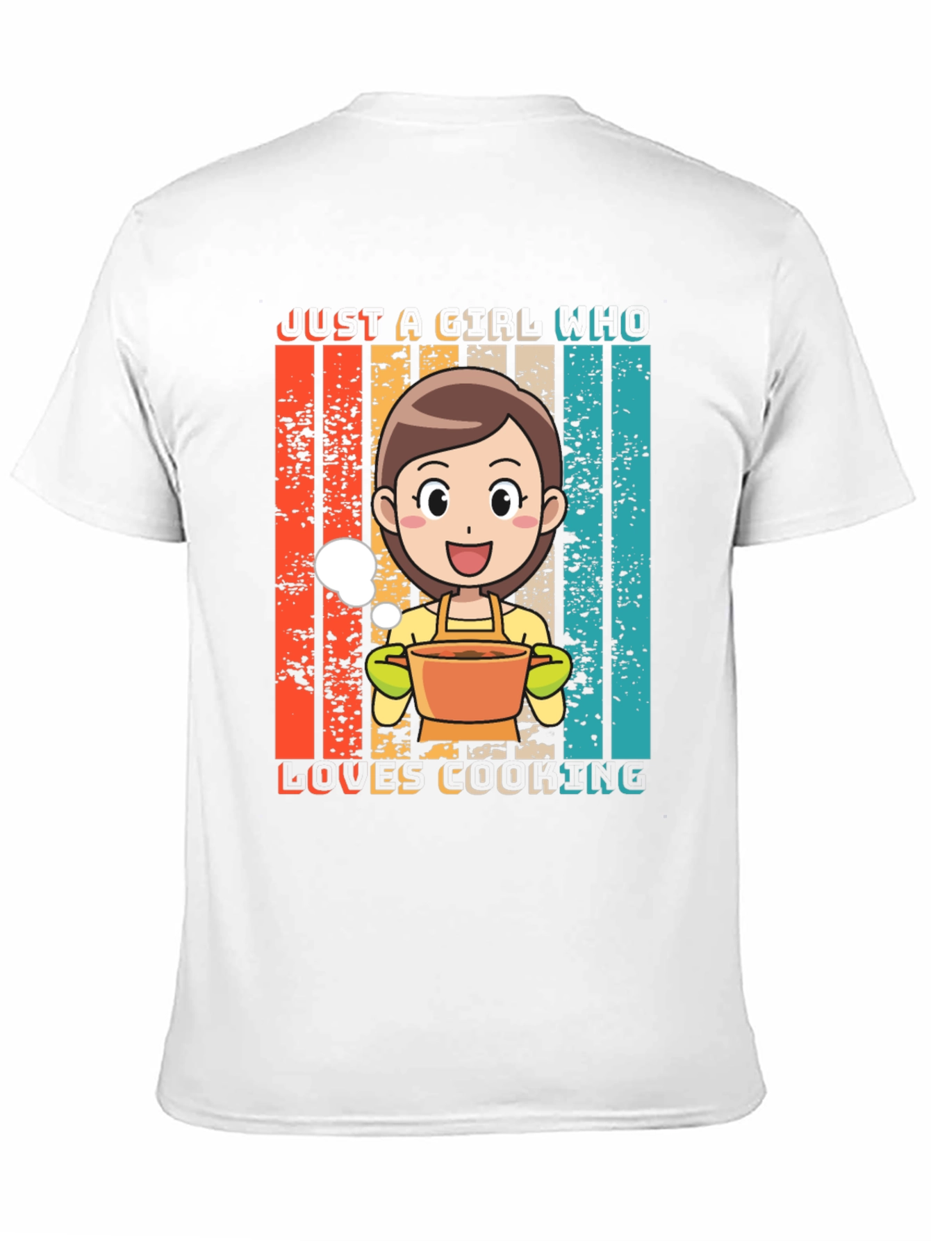 Just A Girl Who Loves Cooking Graphic T-Shirt