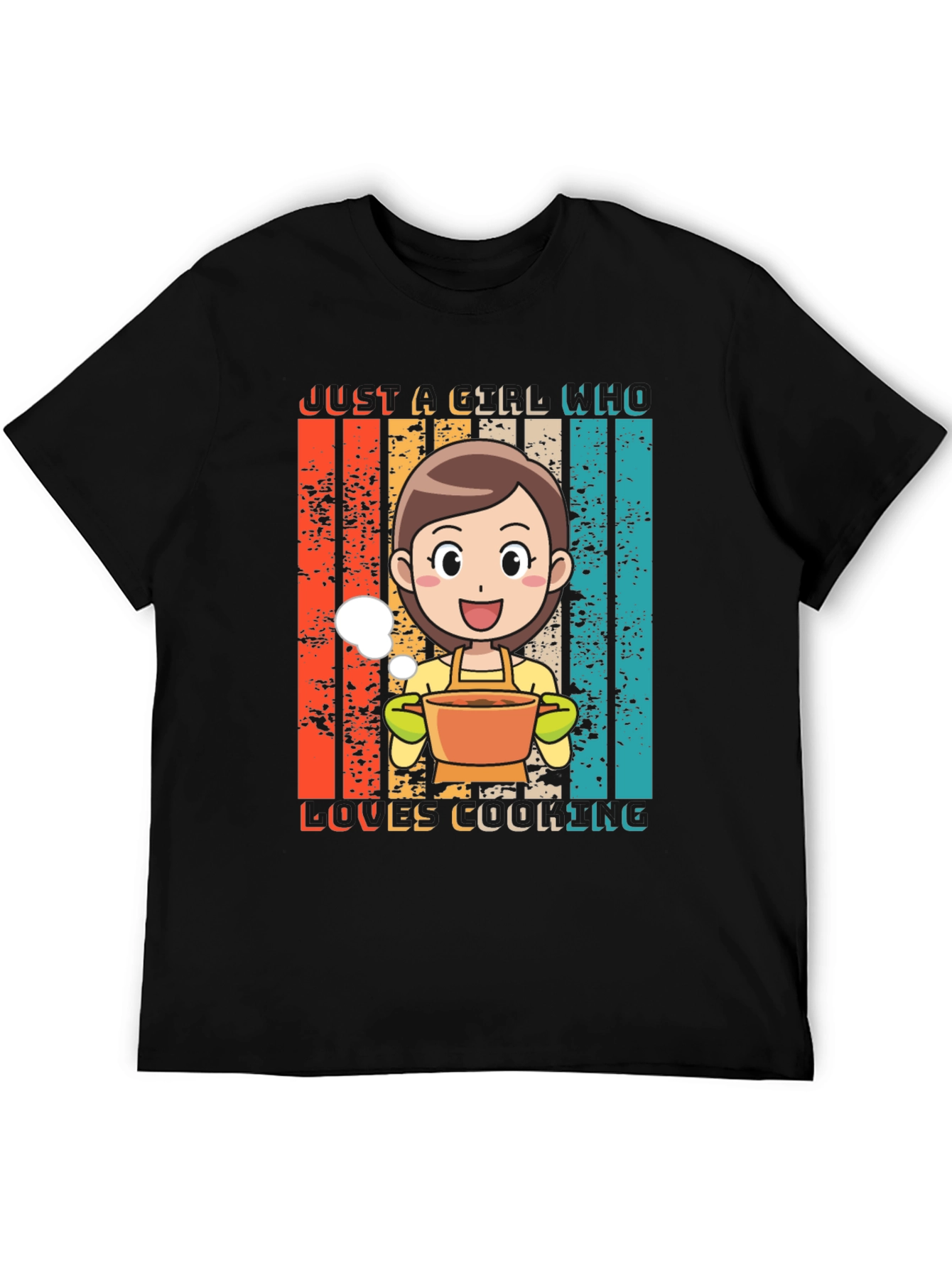 Just A Girl Who Loves Cooking Graphic T-Shirt