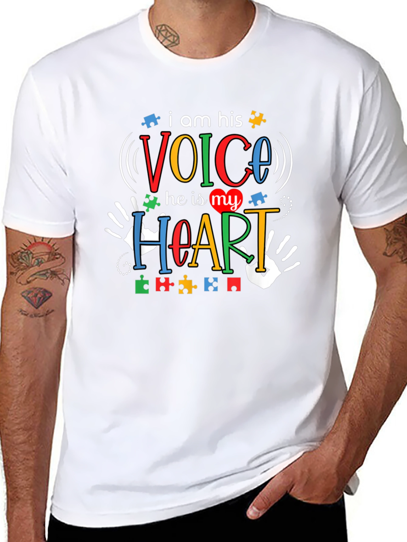 Autism Awareness T-Shirt - I am His Voice
