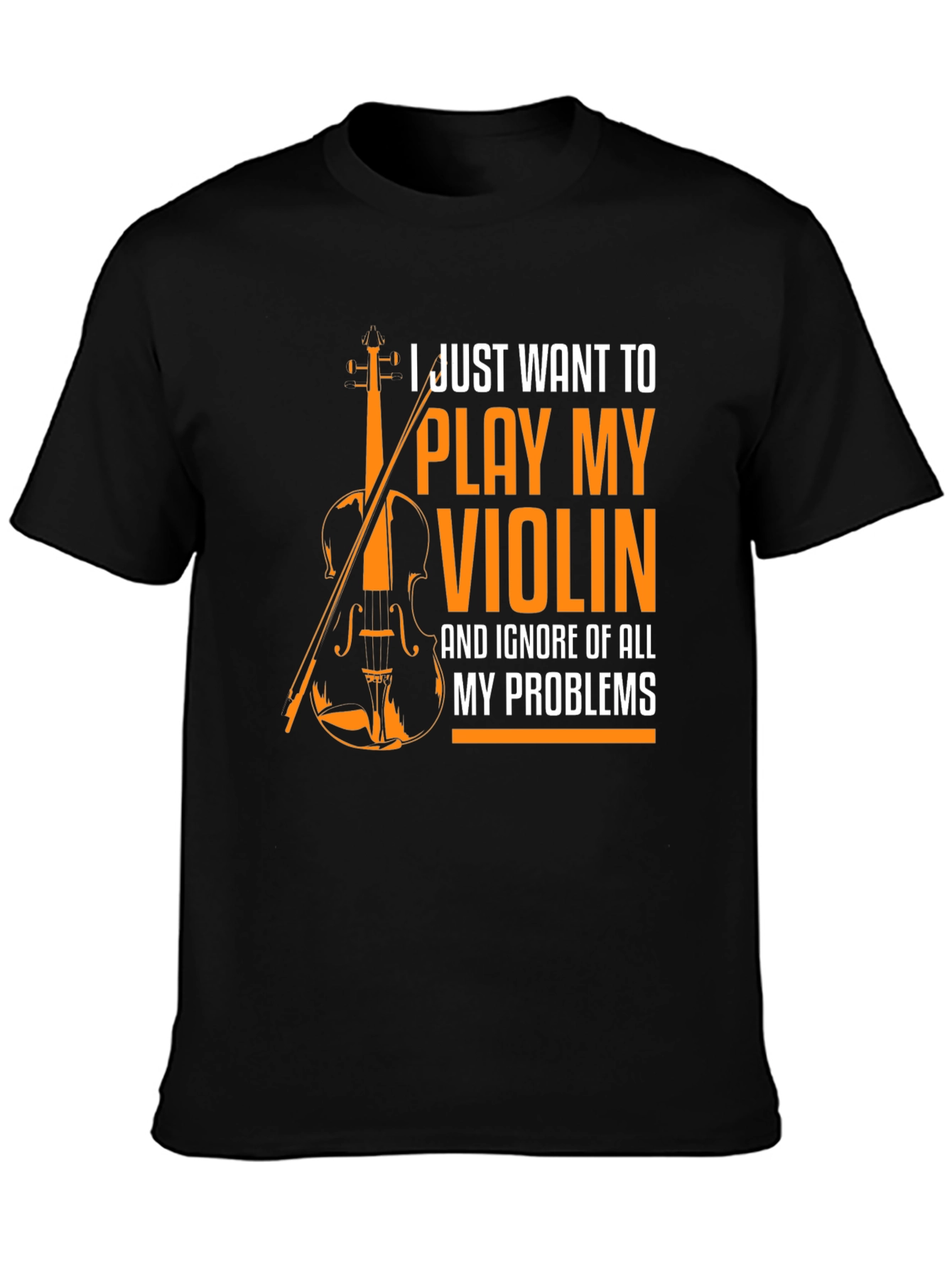 Violin Player Graphic T-Shirt: Ignore My Problems Tee