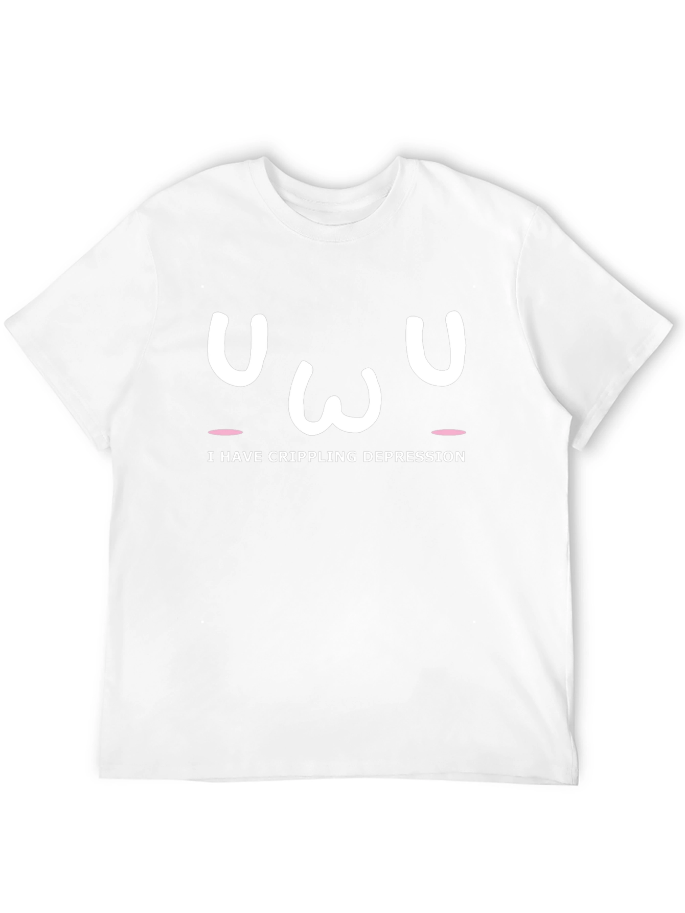 Crippling Depression Funny Graphic Black T-Shirt