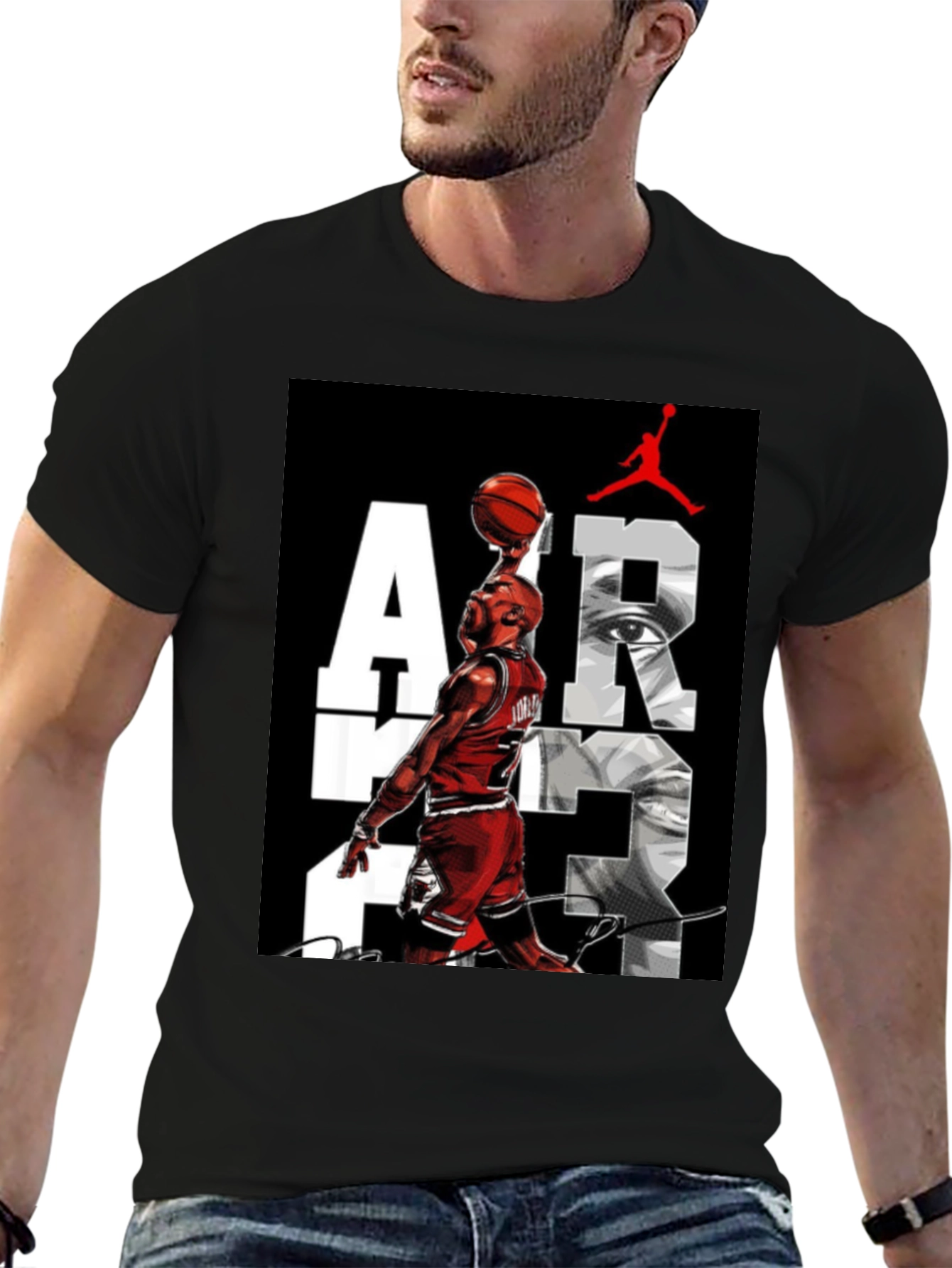 Air Jordan Graphic Print Black T-Shirt