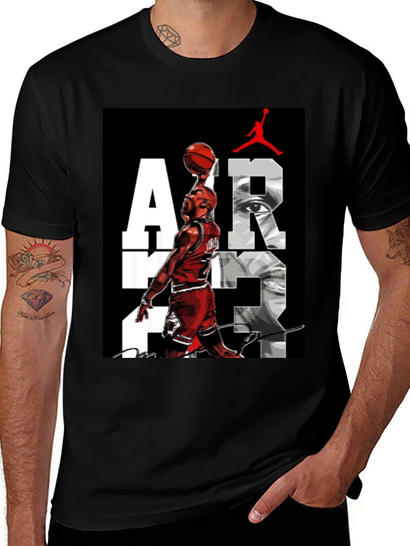 Air Jordan Graphic Print Black T-Shirt