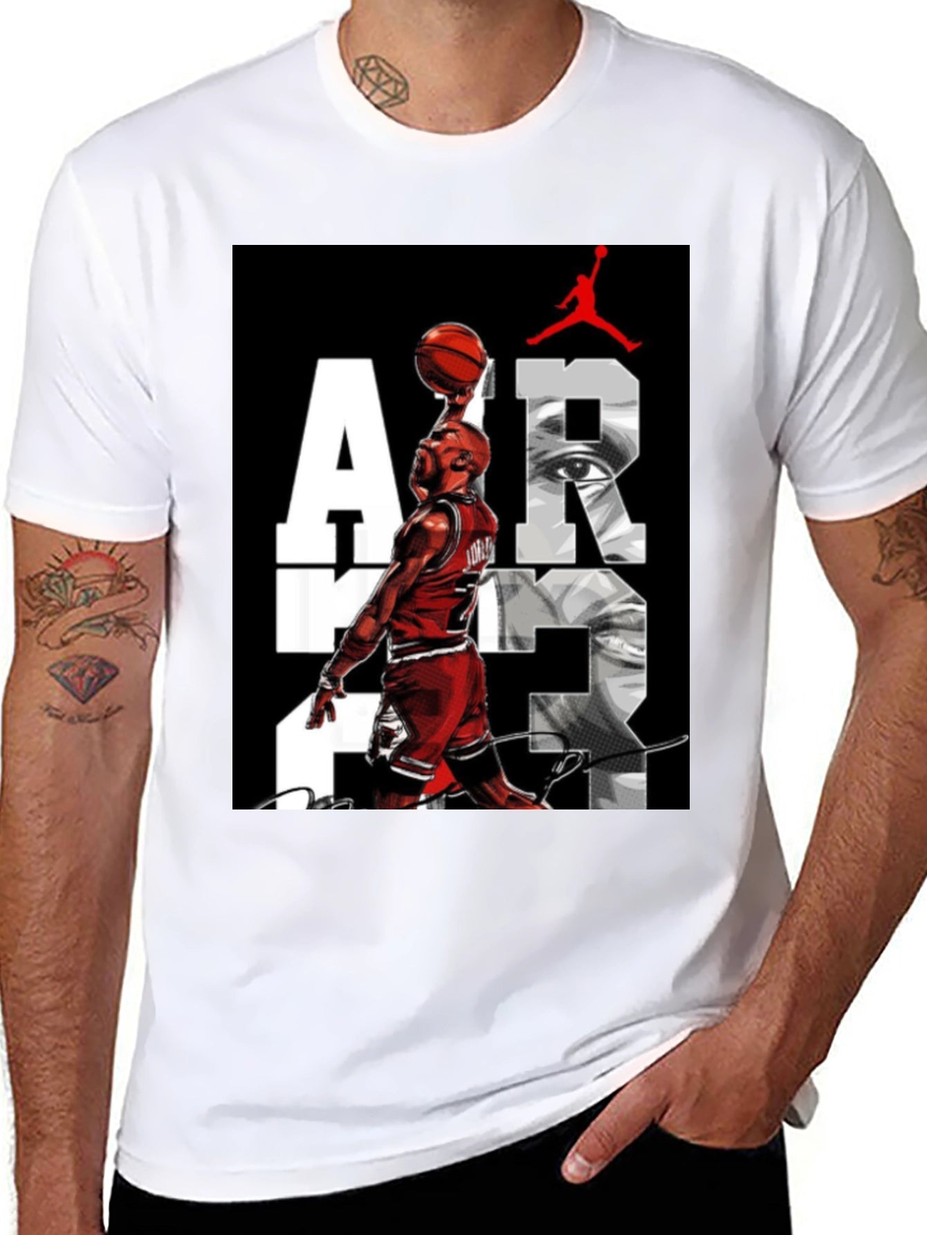 Air Jordan Graphic Print Black T-Shirt