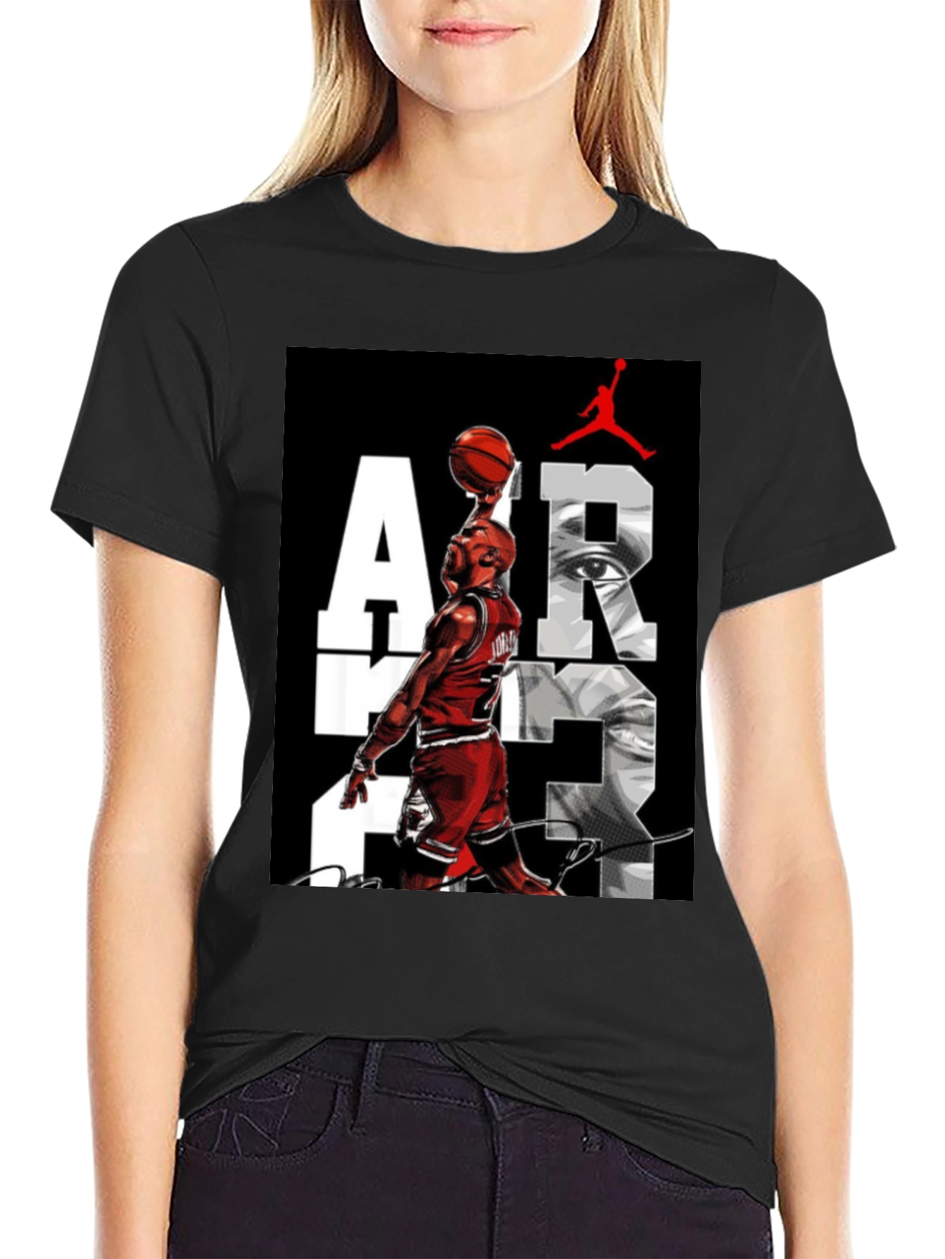 Air Jordan Graphic Print Black T-Shirt