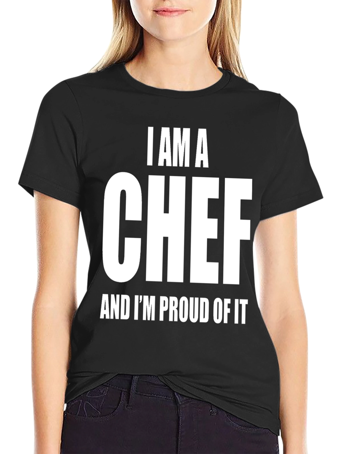 I AM A CHEF Proud T-Shirt - Black