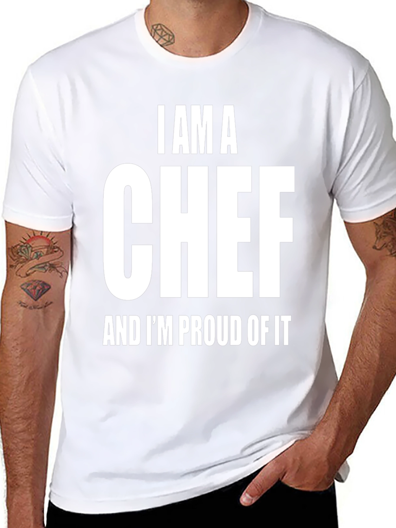 I AM A CHEF Proud T-Shirt - Black