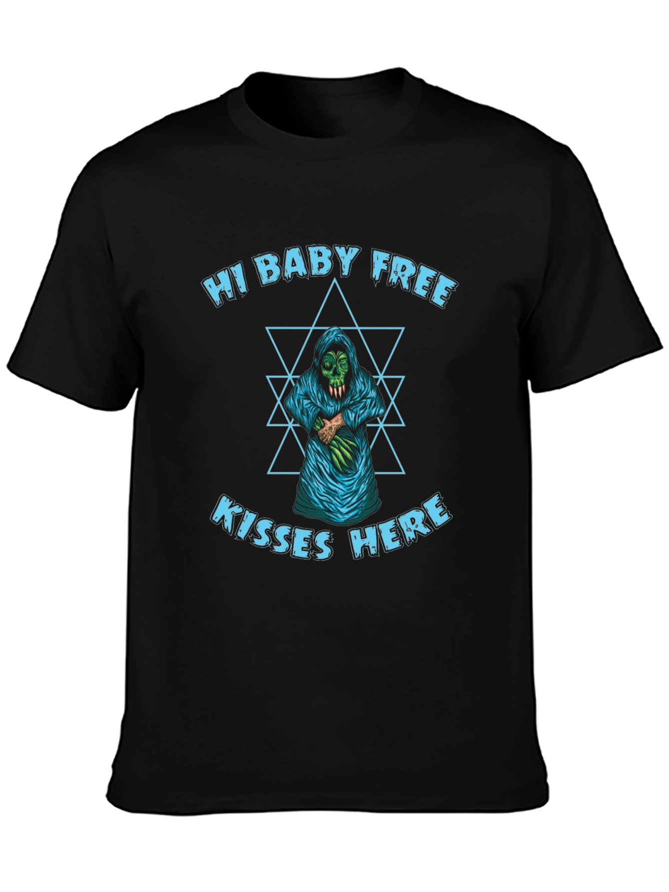 Hi Baby Free Kisses Here Graphic Tee