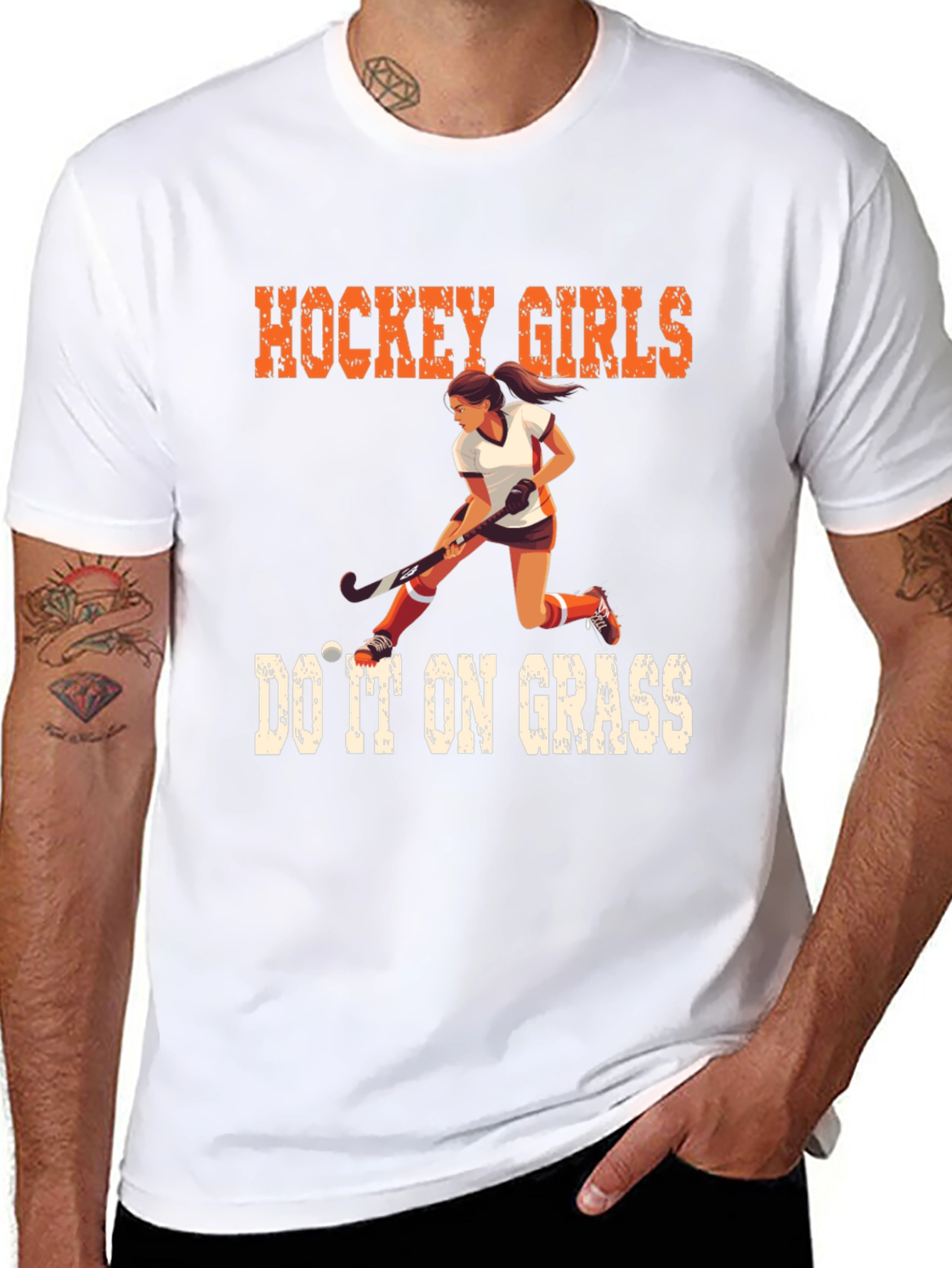 Hockey Girls Do It On Grass T-Shirt