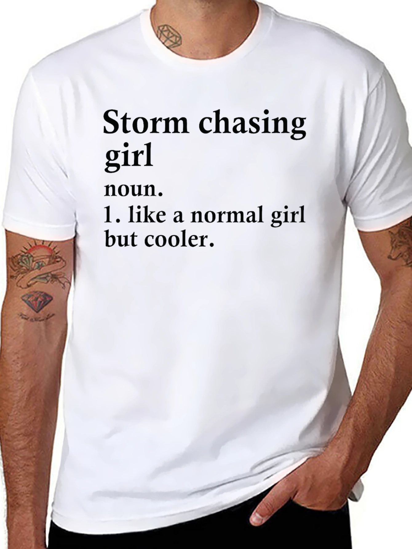 Storm Chasing Girl Graphic T-Shirt