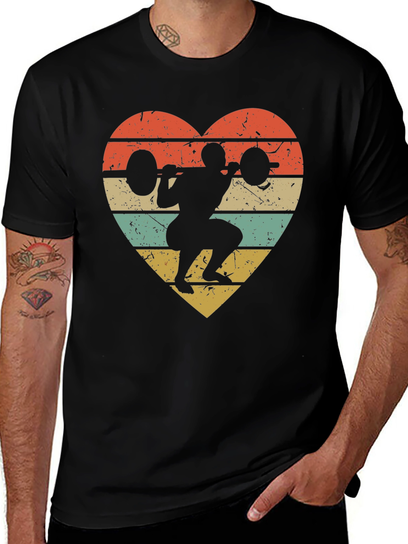 Weightlifting Heart T-Shirt - Workout Apparel
