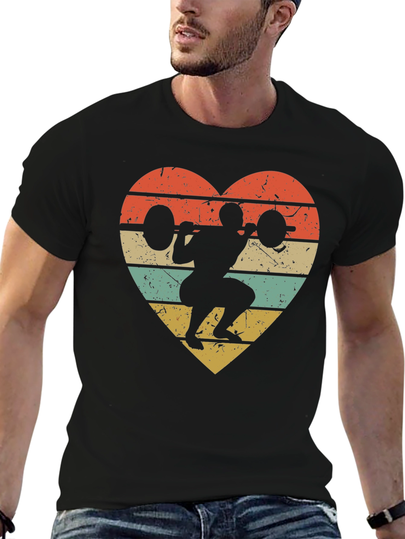 Weightlifting Heart T-Shirt - Workout Apparel