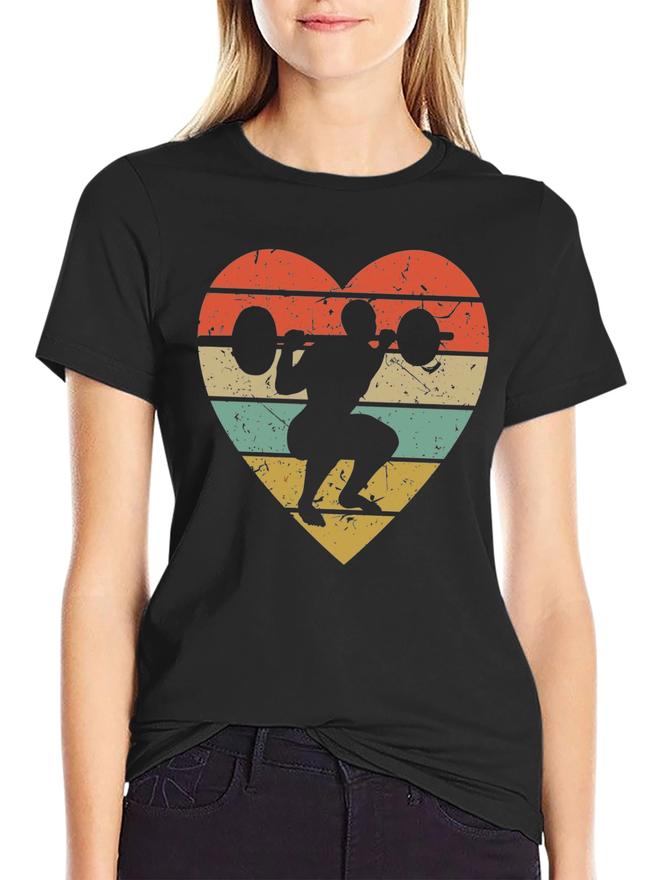 Weightlifting Heart T-Shirt - Workout Apparel