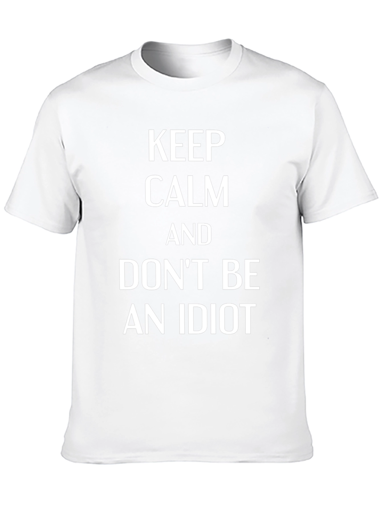 Keep Calm Slogan Graphic Tee