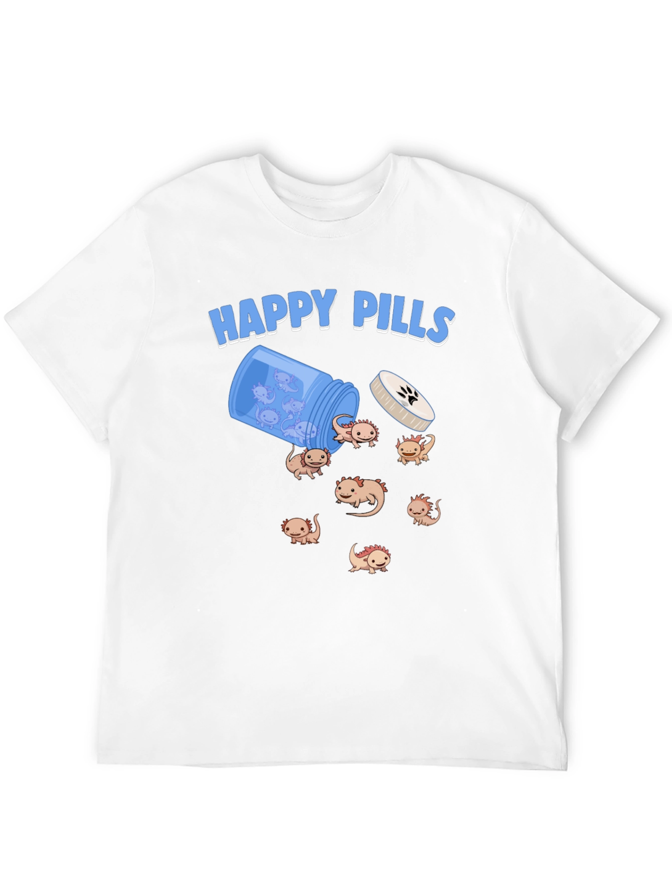 Happy Axolotl Pills T-Shirt