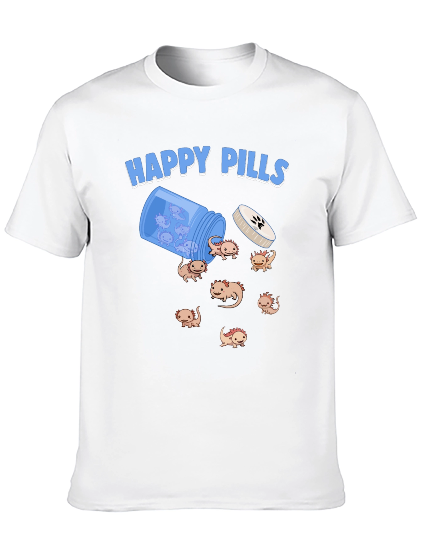 Happy Axolotl Pills T-Shirt